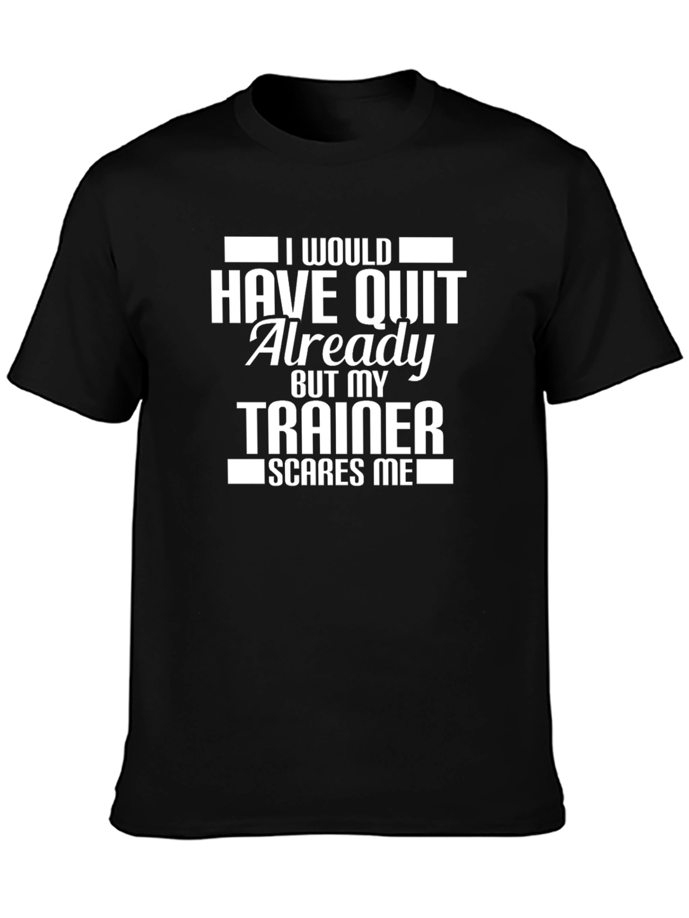 Camiseta Negra: Mi Entrenador Da Miedo