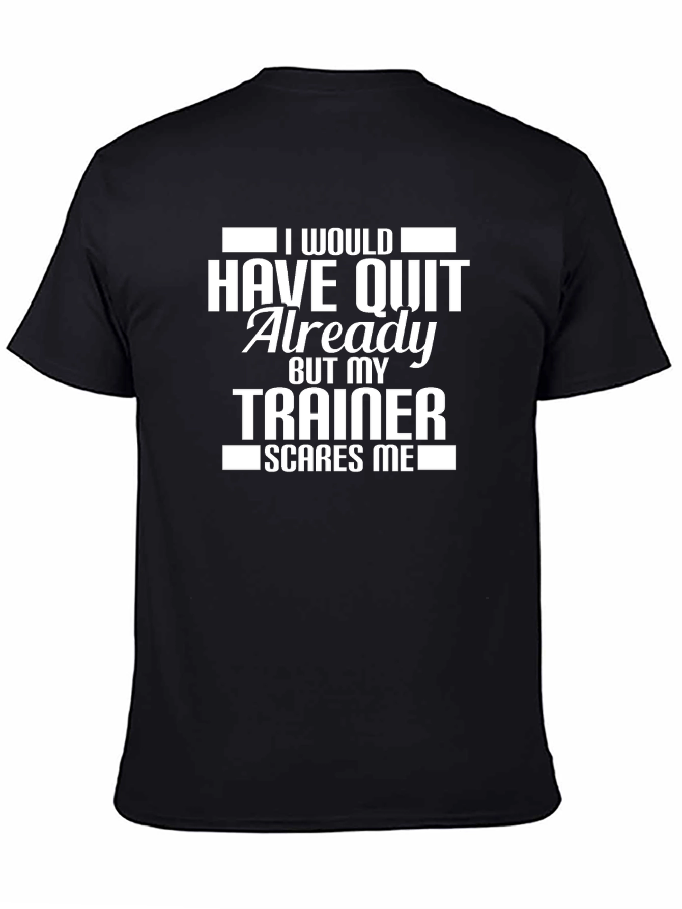 Camiseta Negra: Mi Entrenador Da Miedo