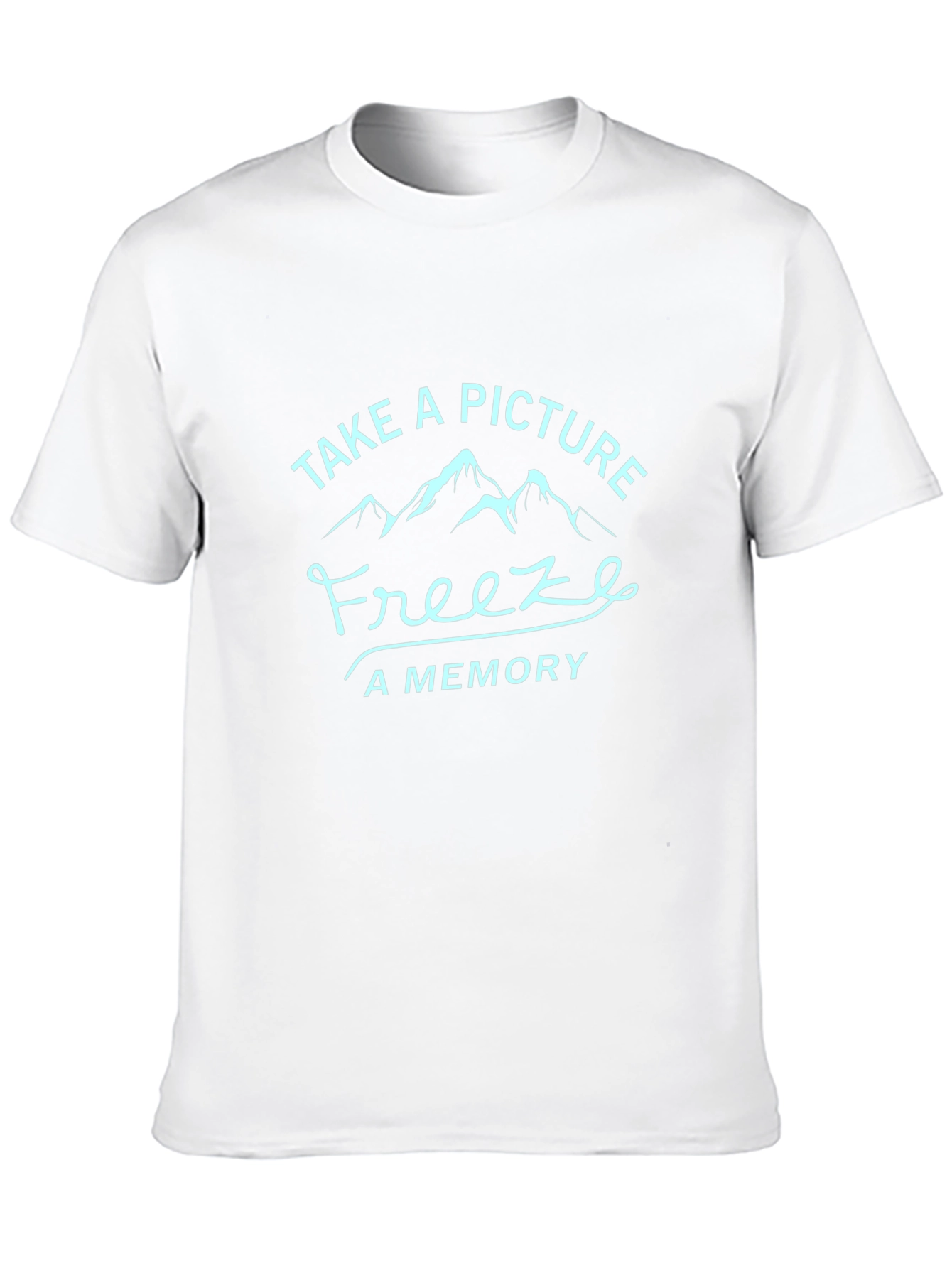 Camiseta Negra Take a Picture Freeze a Memory