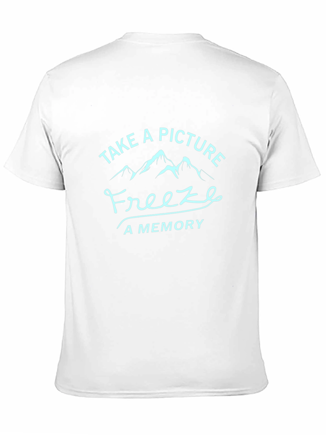 Camiseta Negra Take a Picture Freeze a Memory