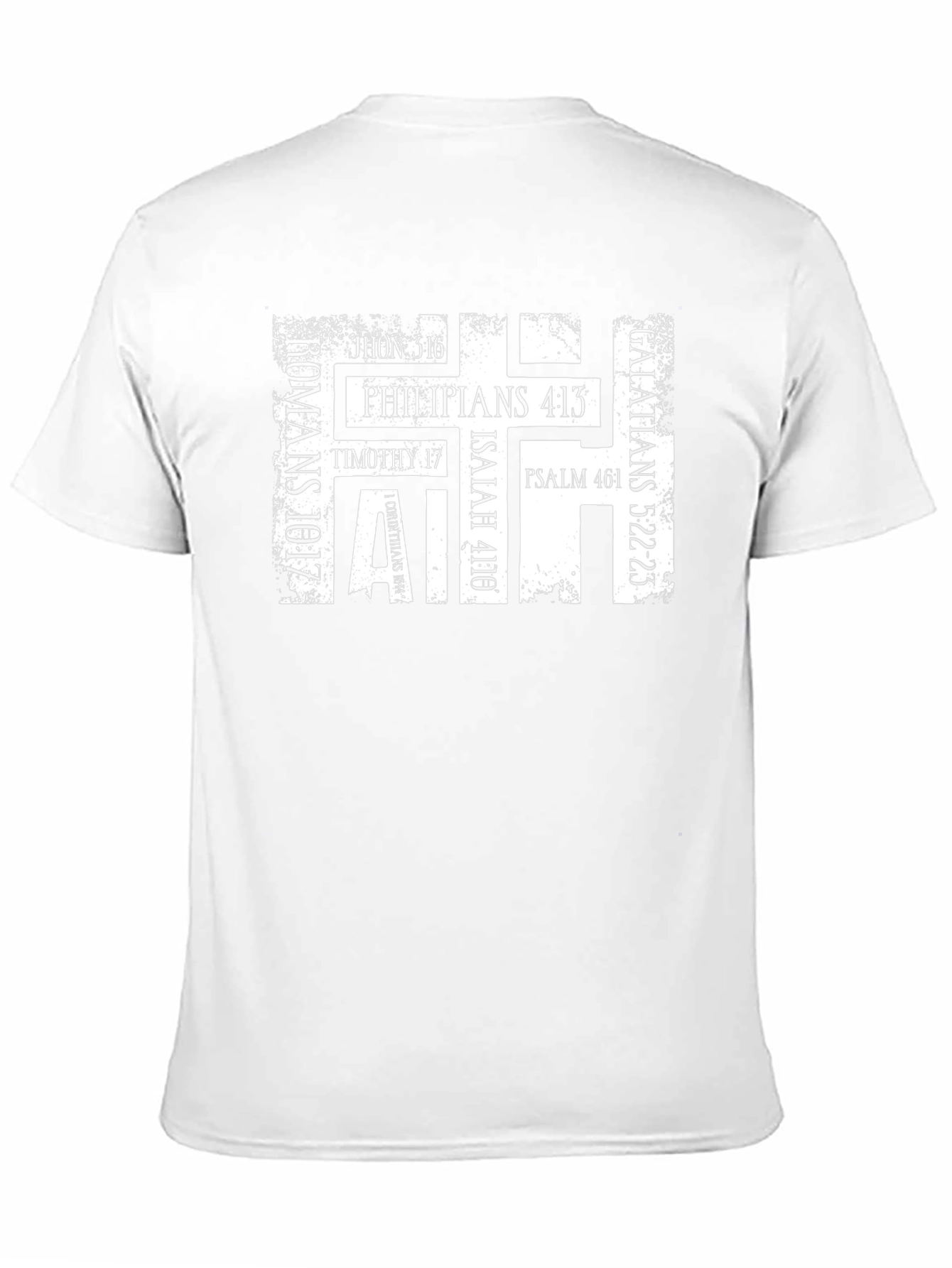 Camiseta Cristiana Fe Versículos Bíblicos