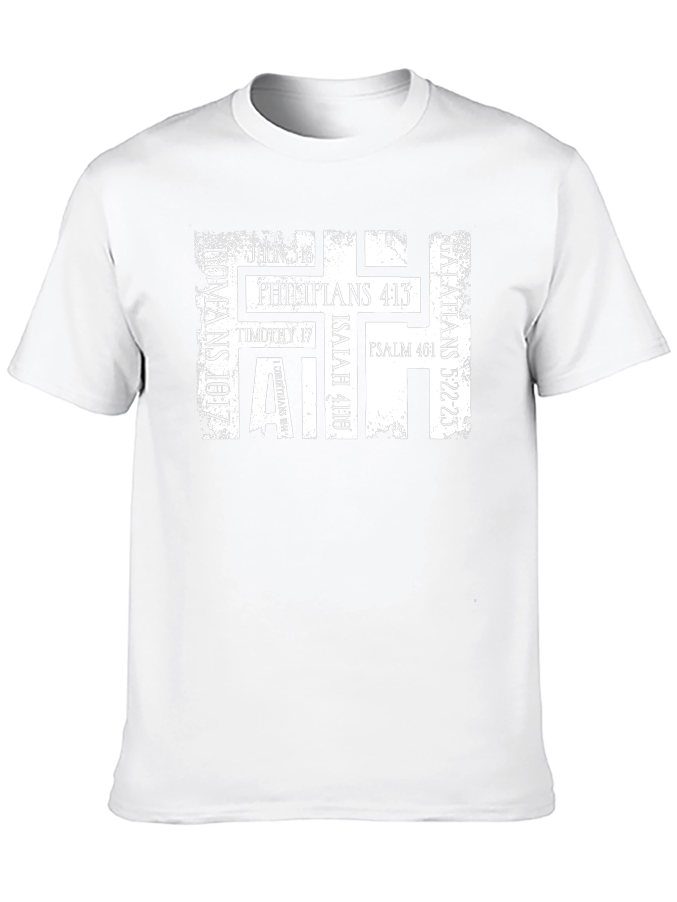 Camiseta Cristiana Fe Versículos Bíblicos