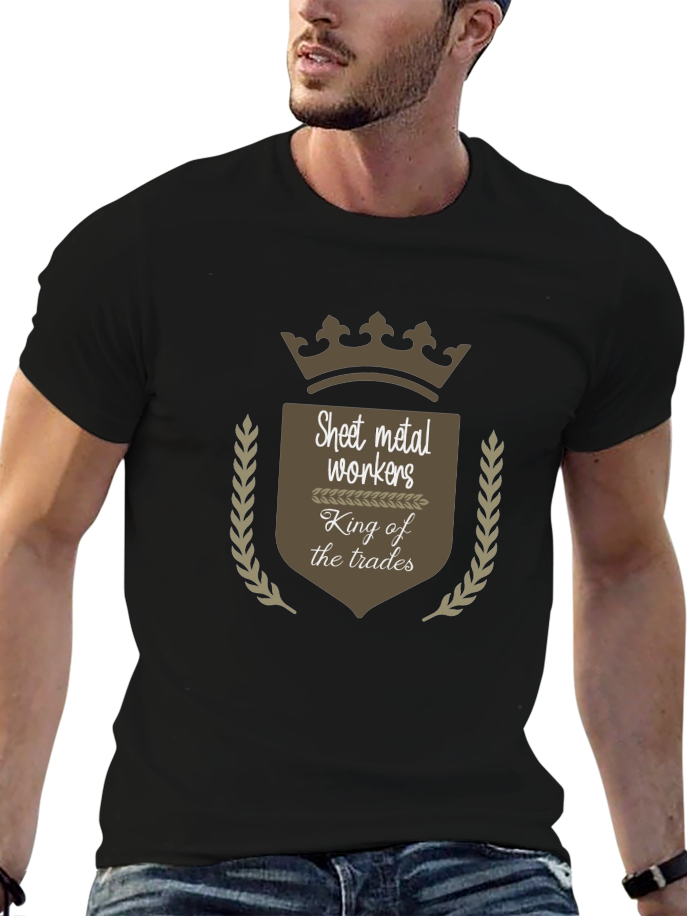 Camiseta Negra: Rey de la Chapa Metálica