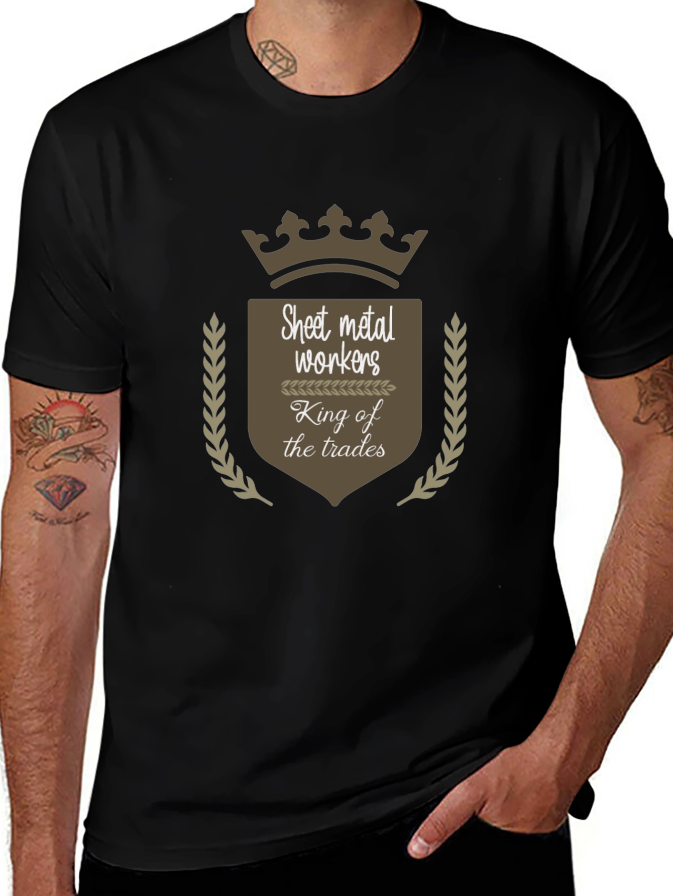 Camiseta Negra: Rey de la Chapa Metálica