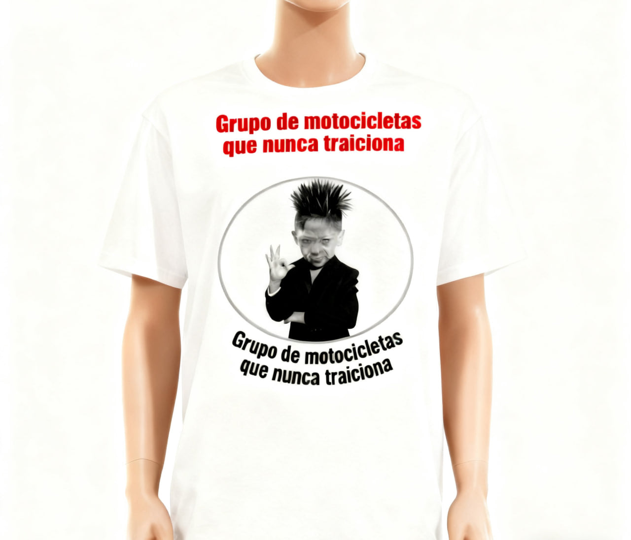 Camiseta “Grupo de Motocicletas Que Nunca Traiciona” Punk Niño