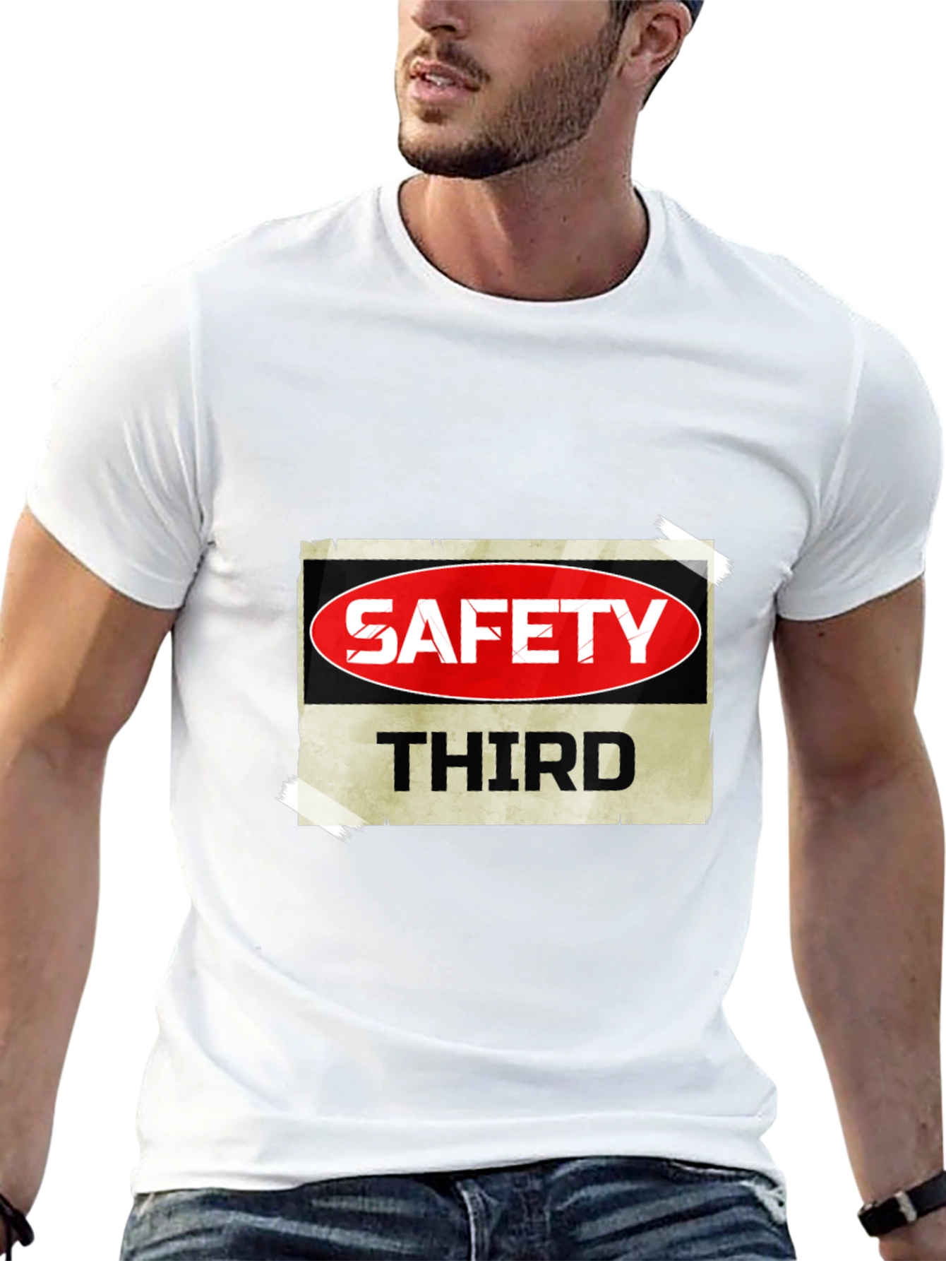 Camiseta Negra Safety Third para Hombre
