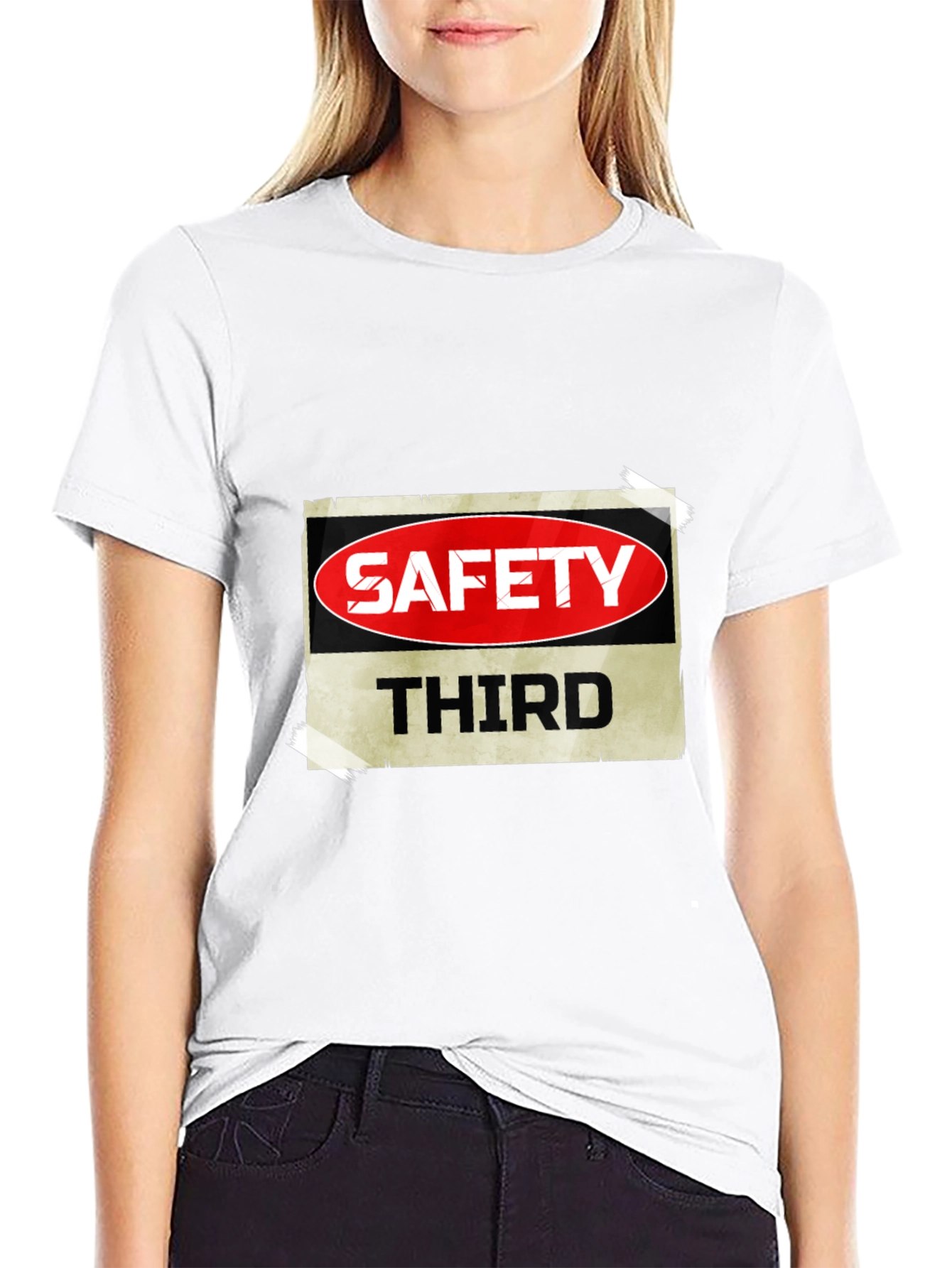 Camiseta Negra Safety Third para Hombre