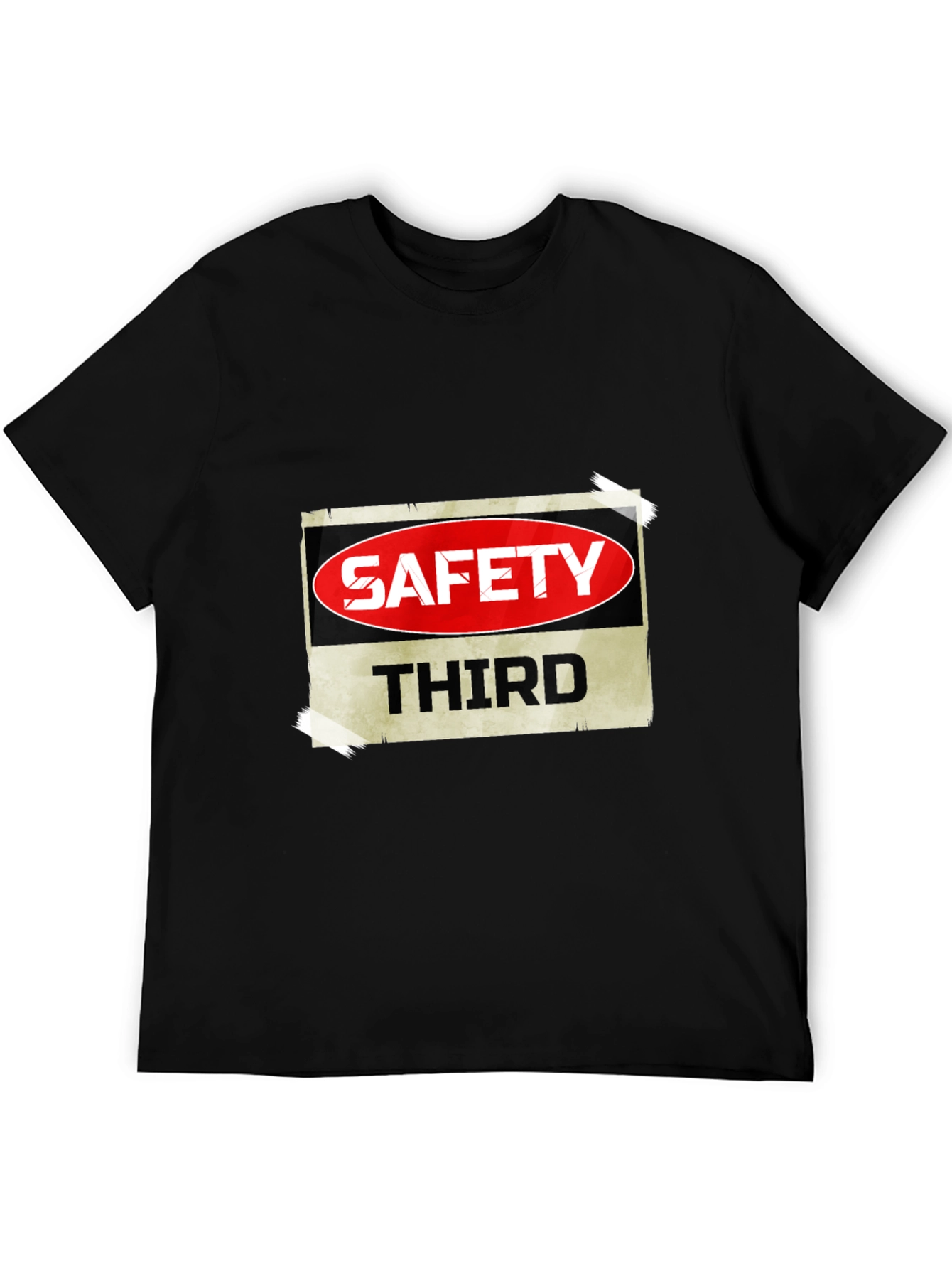 Camiseta Negra Safety Third para Hombre
