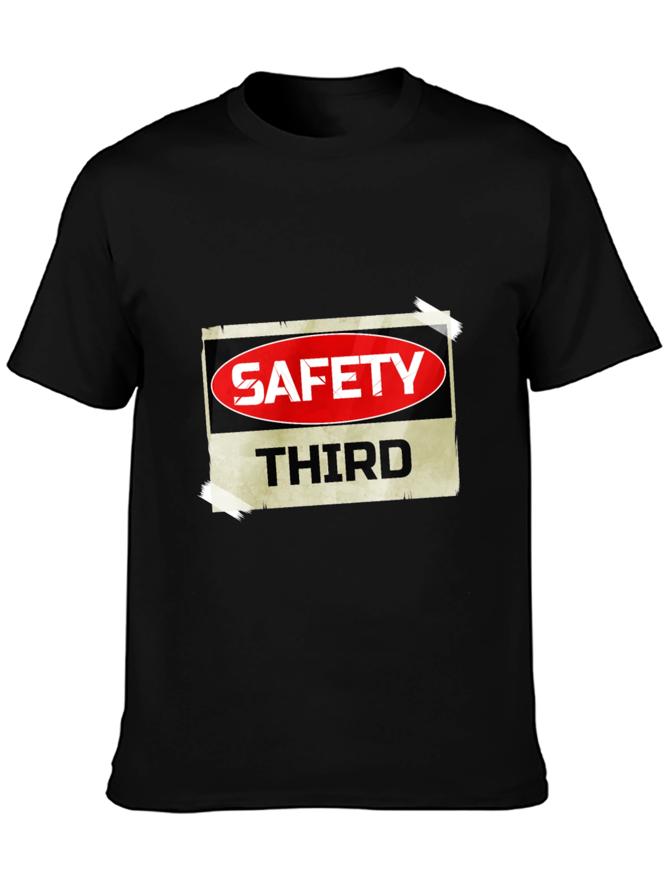 Camiseta Negra Safety Third para Hombre