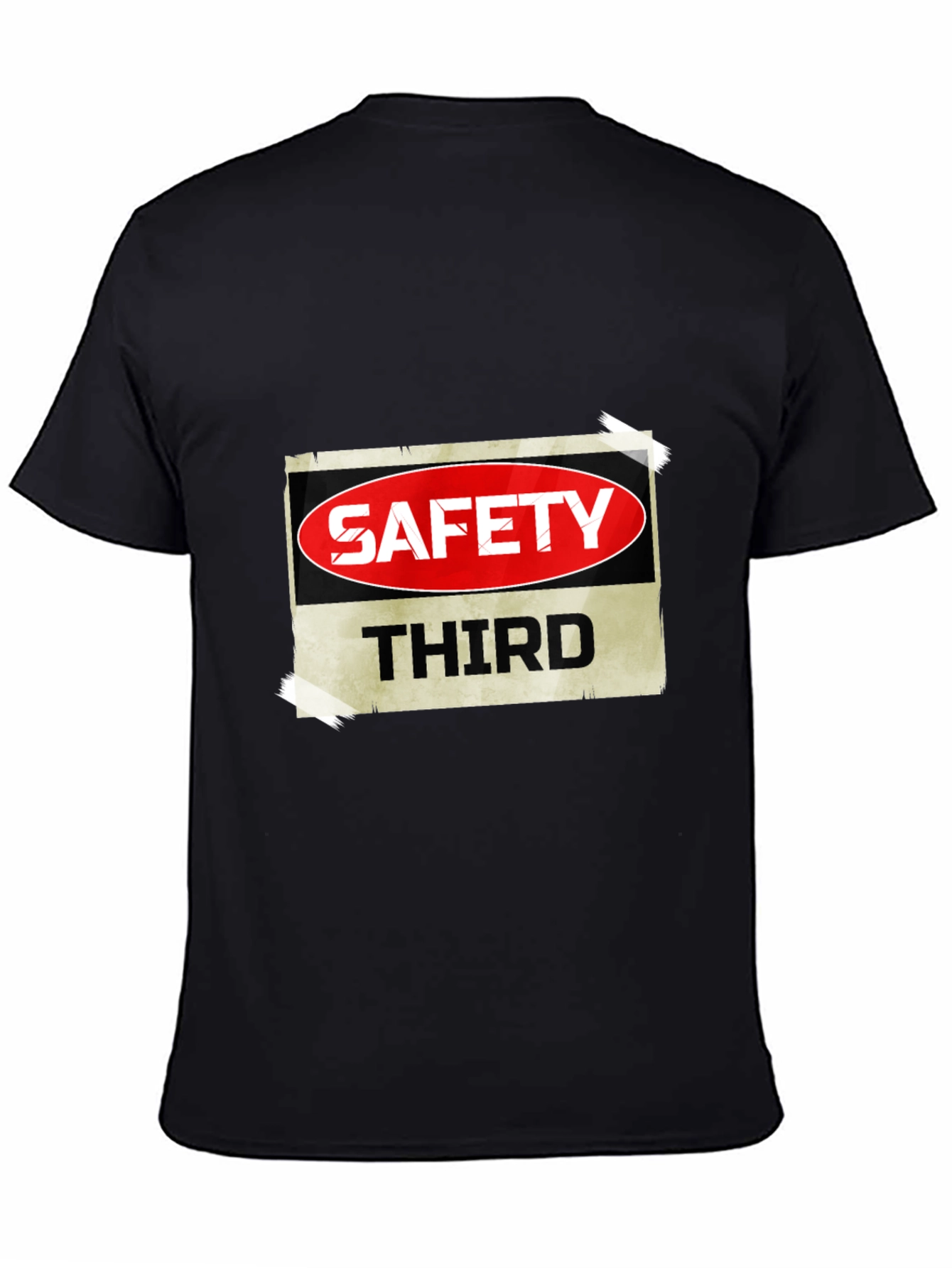 Camiseta Negra Safety Third para Hombre