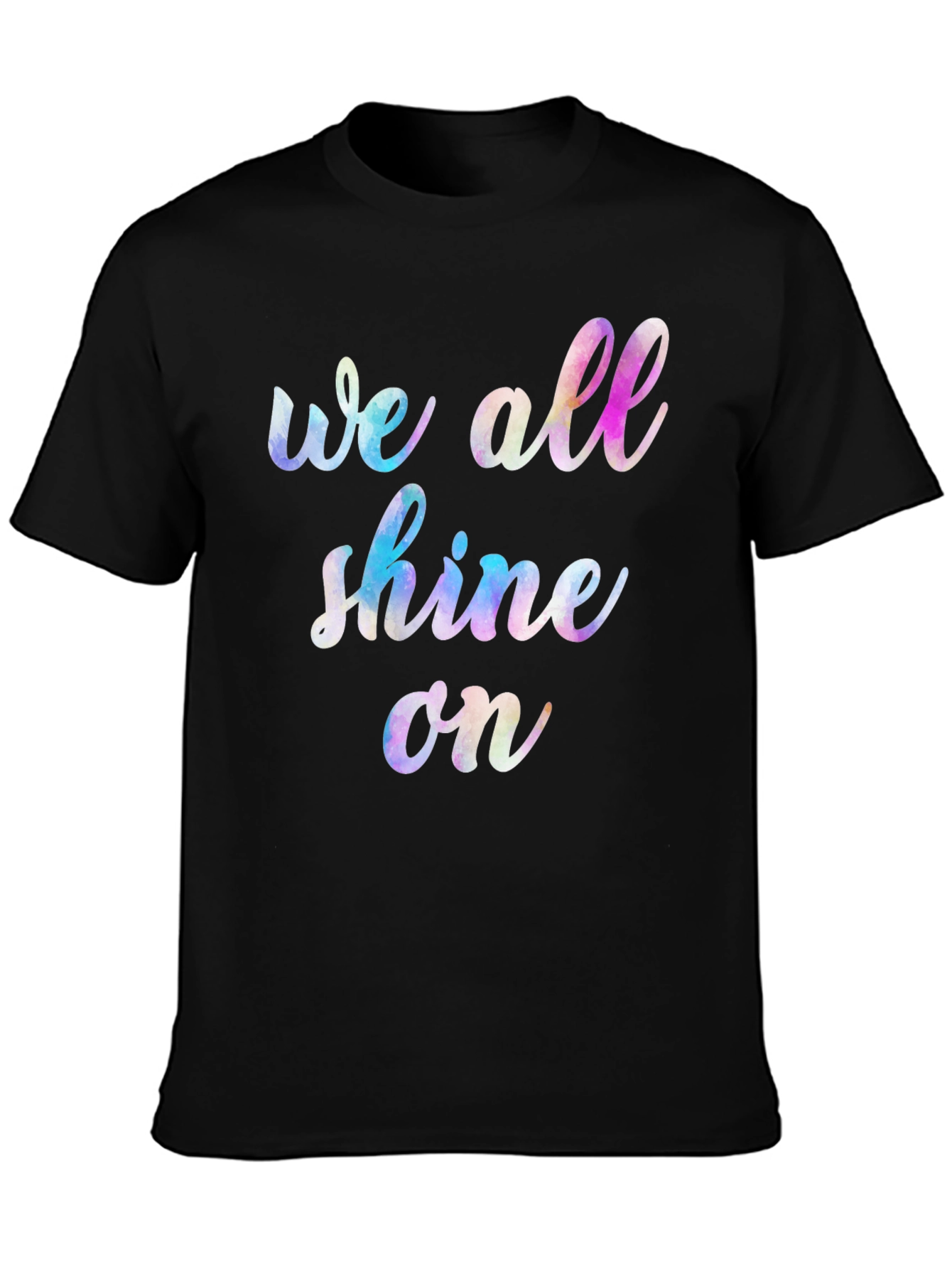 Camiseta Negra Unisex We All Shine On