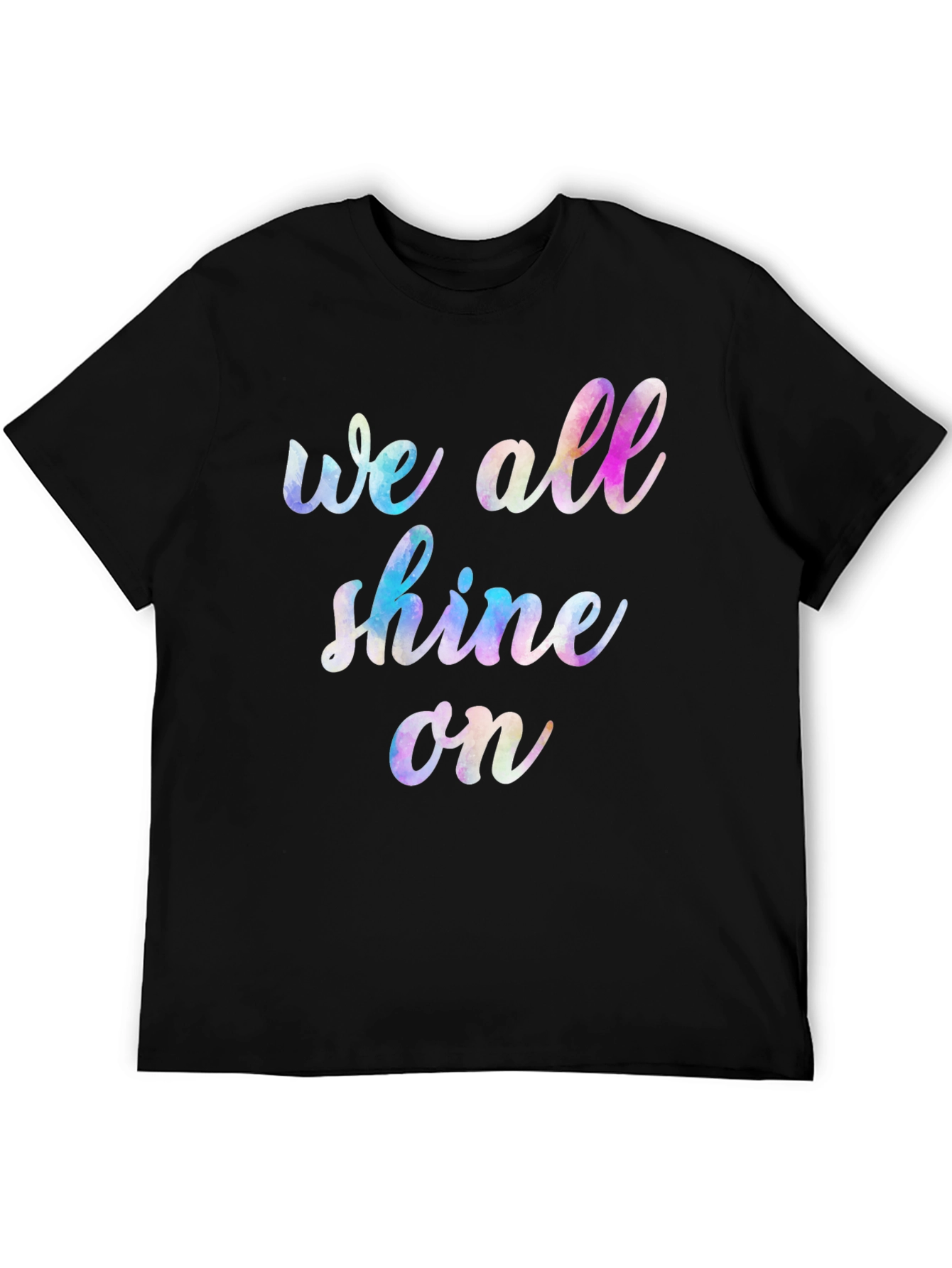 Camiseta Negra Unisex We All Shine On
