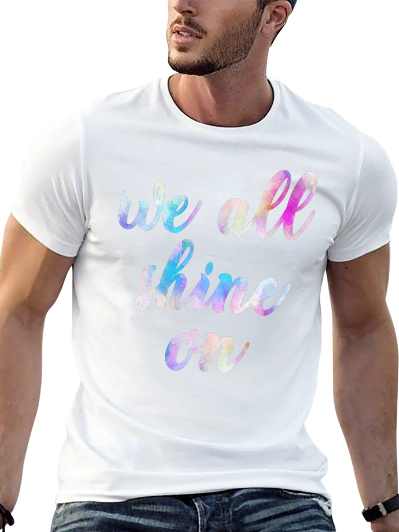 Camiseta Negra Unisex We All Shine On