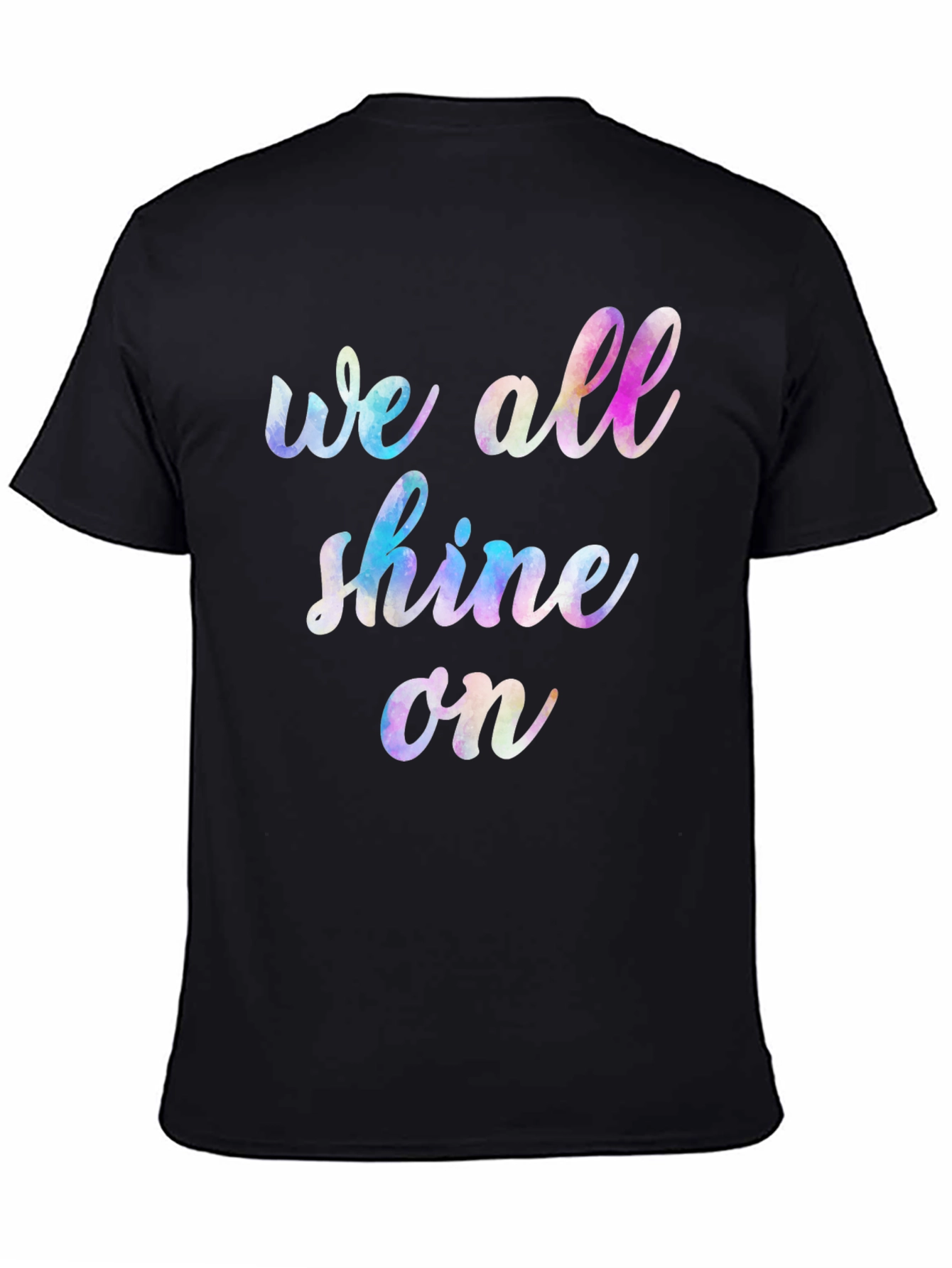Camiseta Negra Unisex We All Shine On