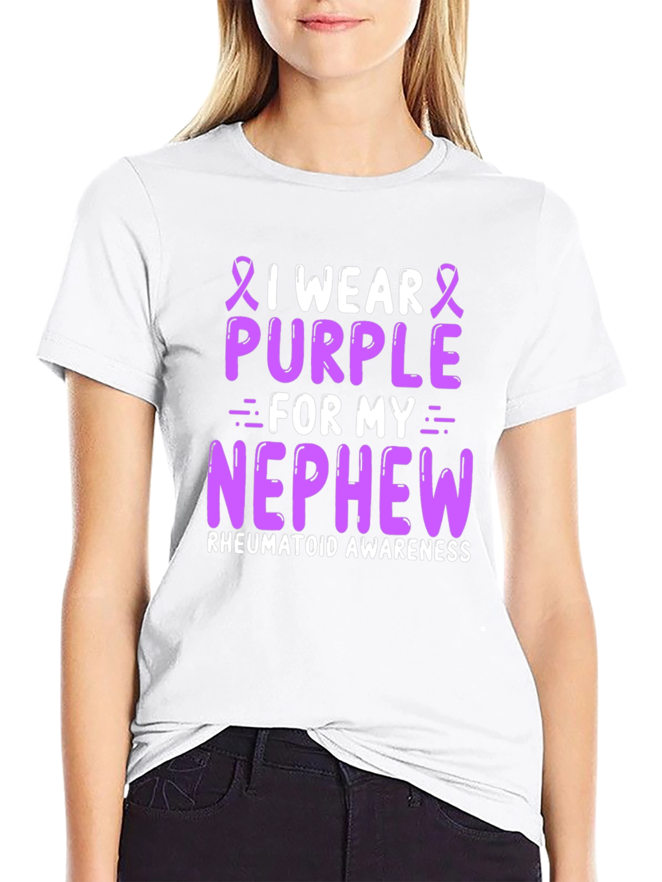 Camiseta Purple for my Nephew Concienciación Artritis