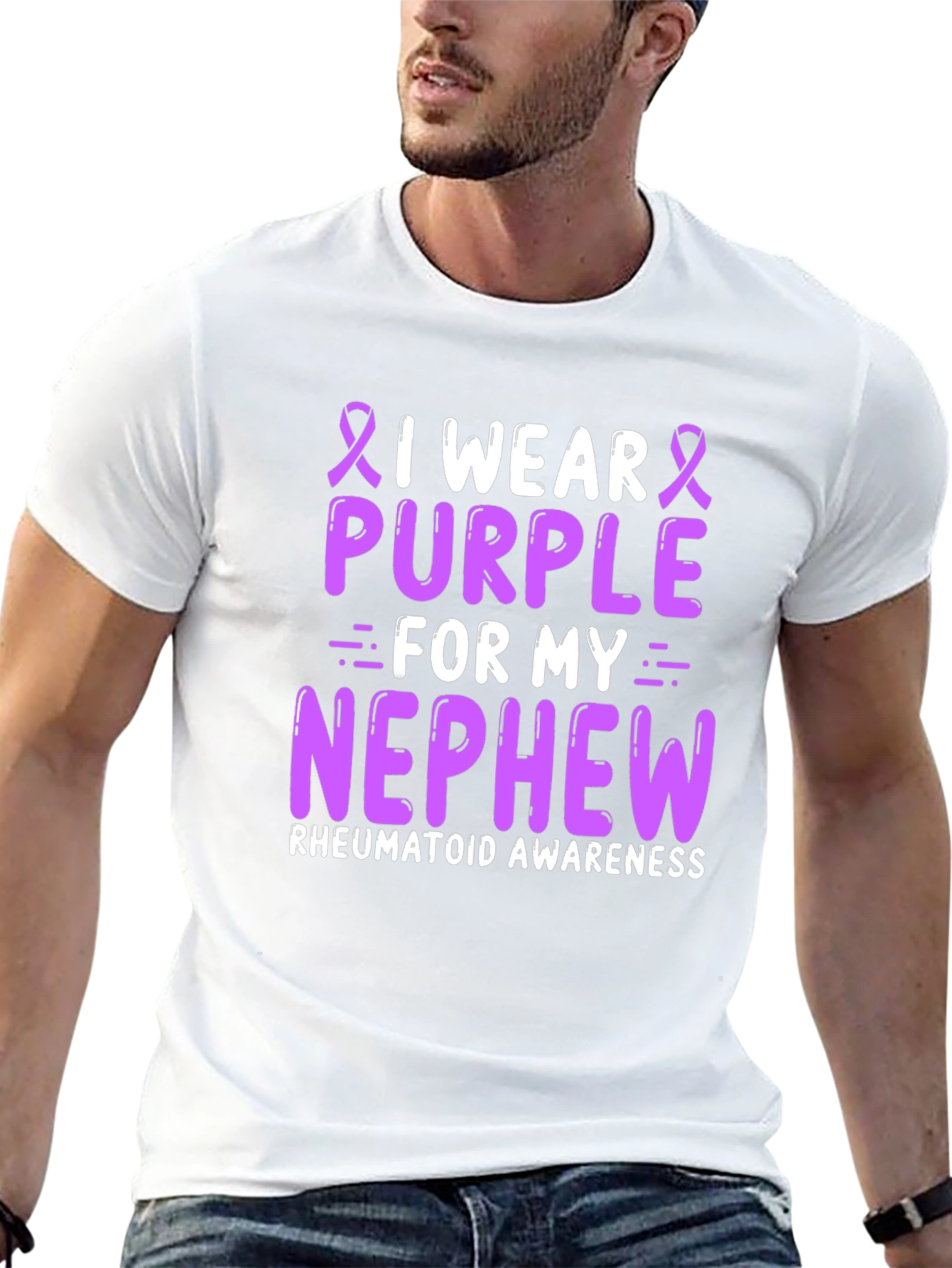 Camiseta Purple for my Nephew Concienciación Artritis