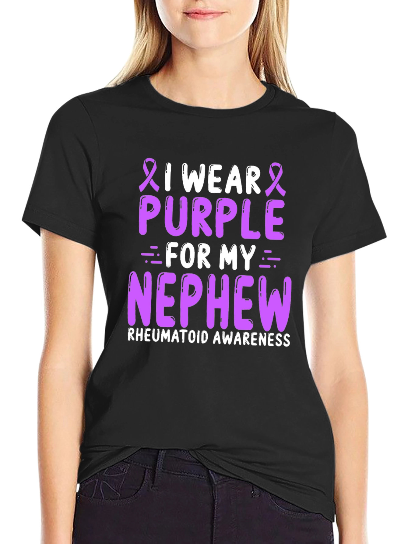 Camiseta Purple for my Nephew Concienciación Artritis