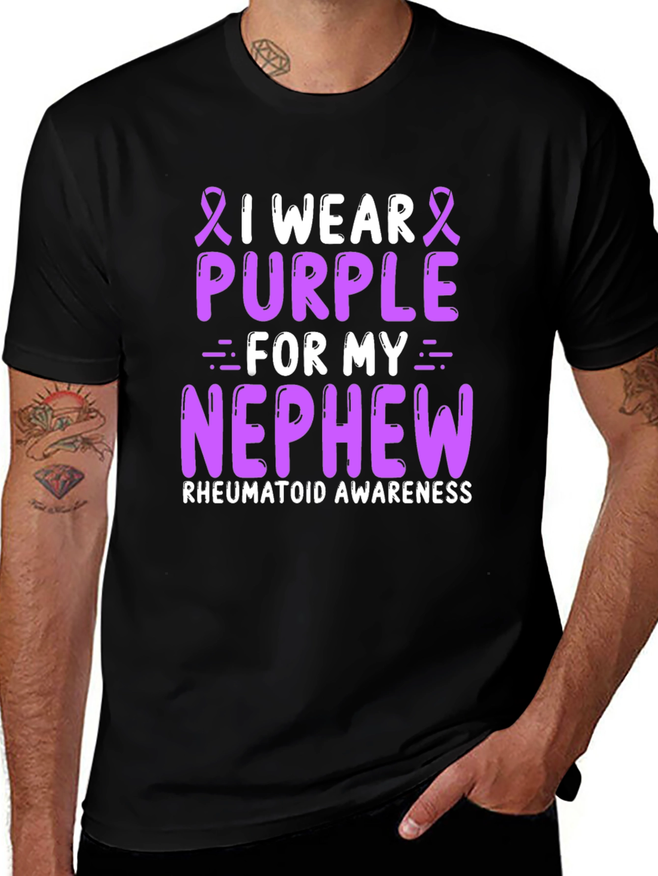 Camiseta Purple for my Nephew Concienciación Artritis