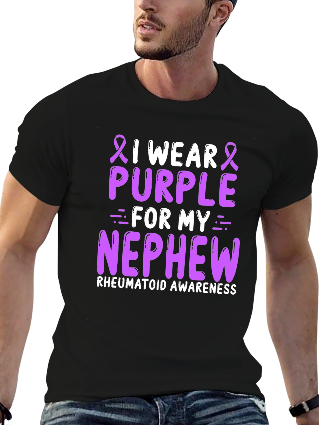 Camiseta Purple for my Nephew Concienciación Artritis