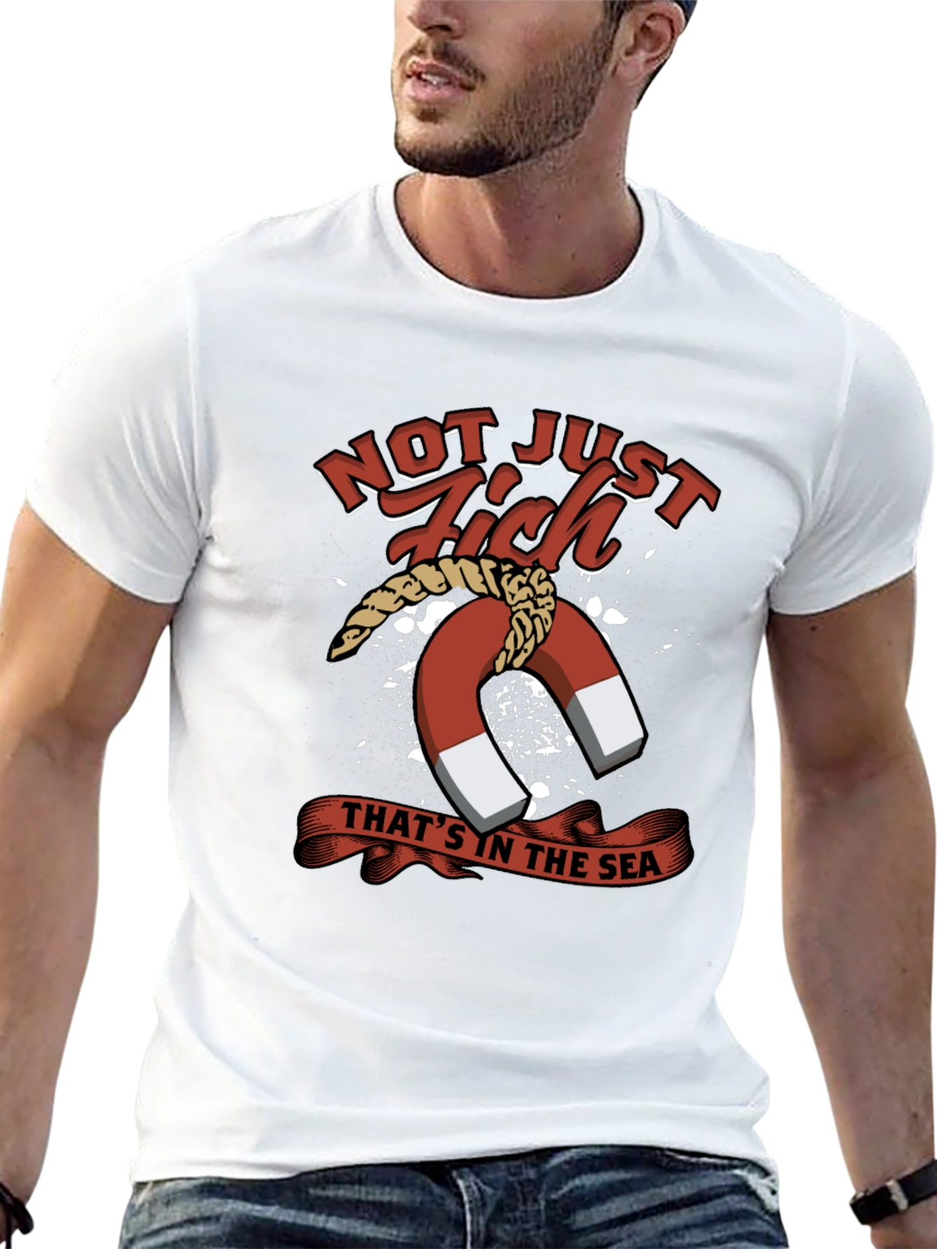Camiseta Hombre: No solo peces tesoros del mar