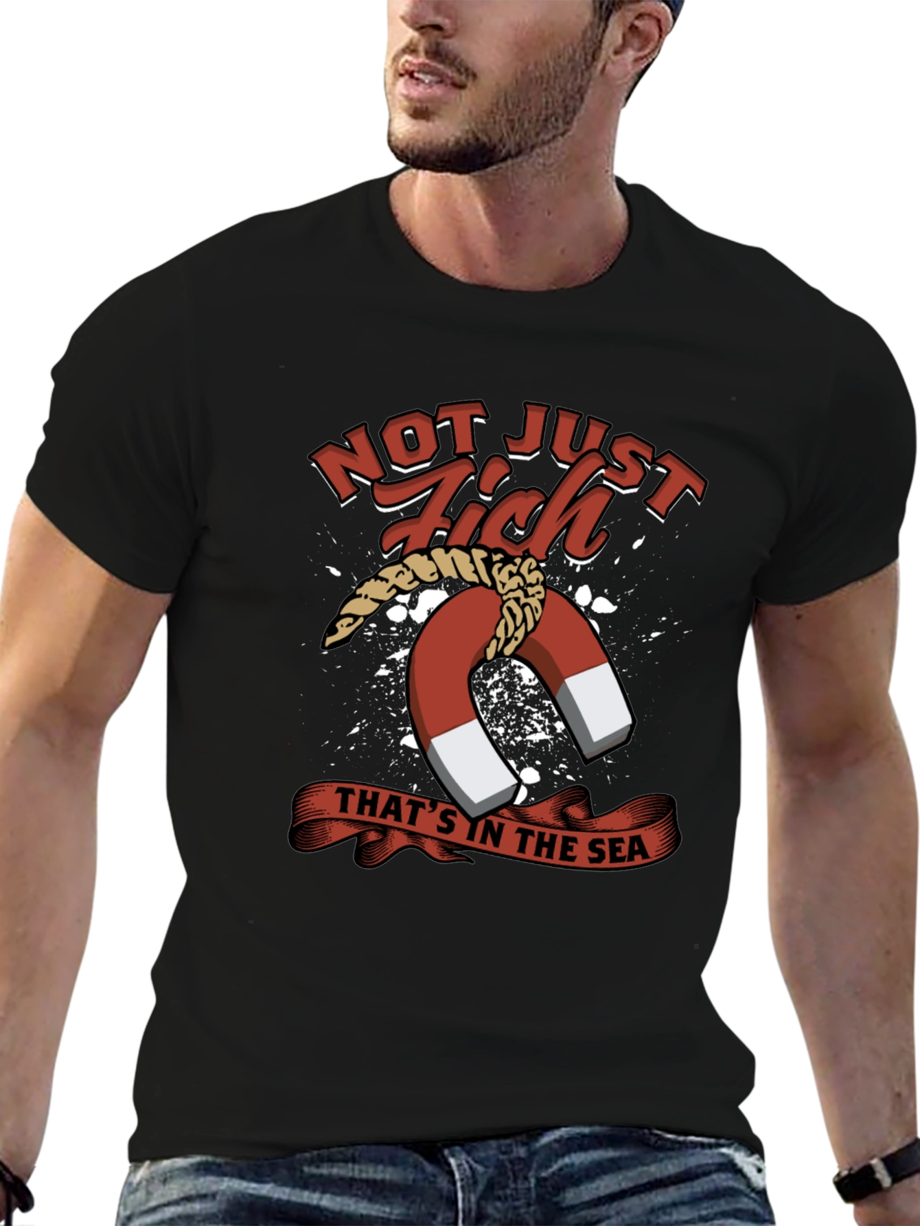 Camiseta Hombre: No solo peces tesoros del mar