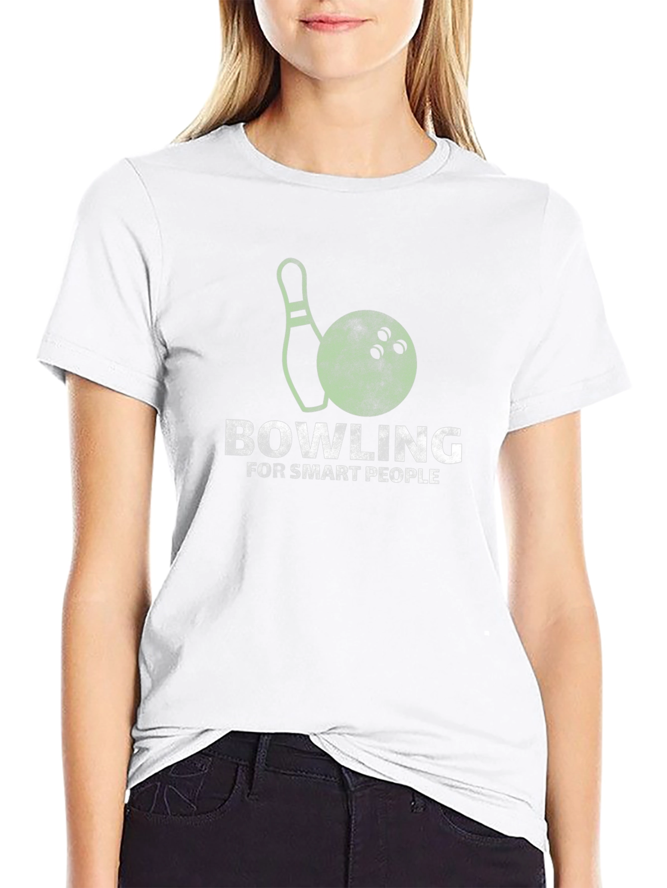 Camiseta Negra Bowling For Smart People