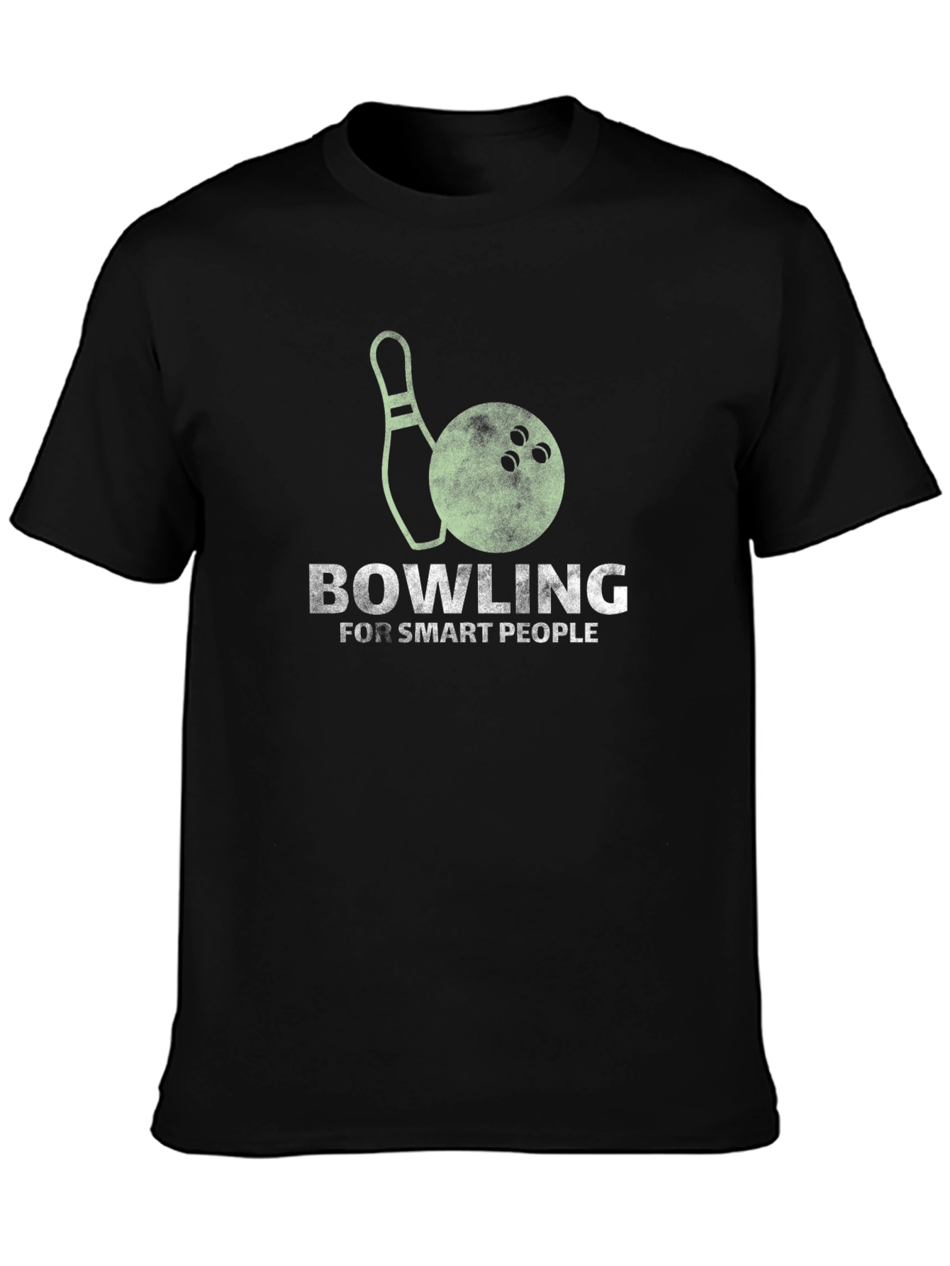Camiseta Negra Bowling For Smart People