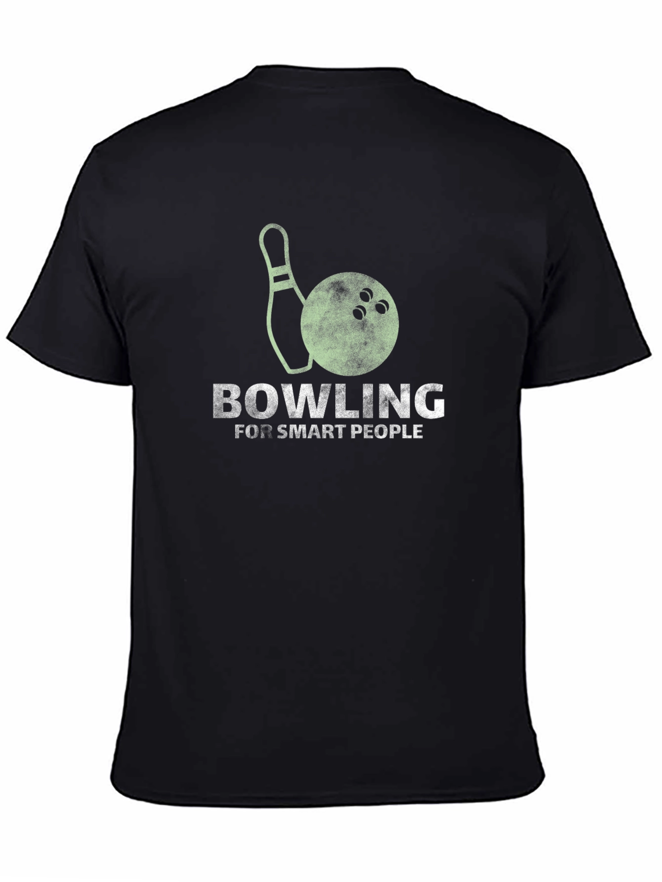 Camiseta Negra Bowling For Smart People