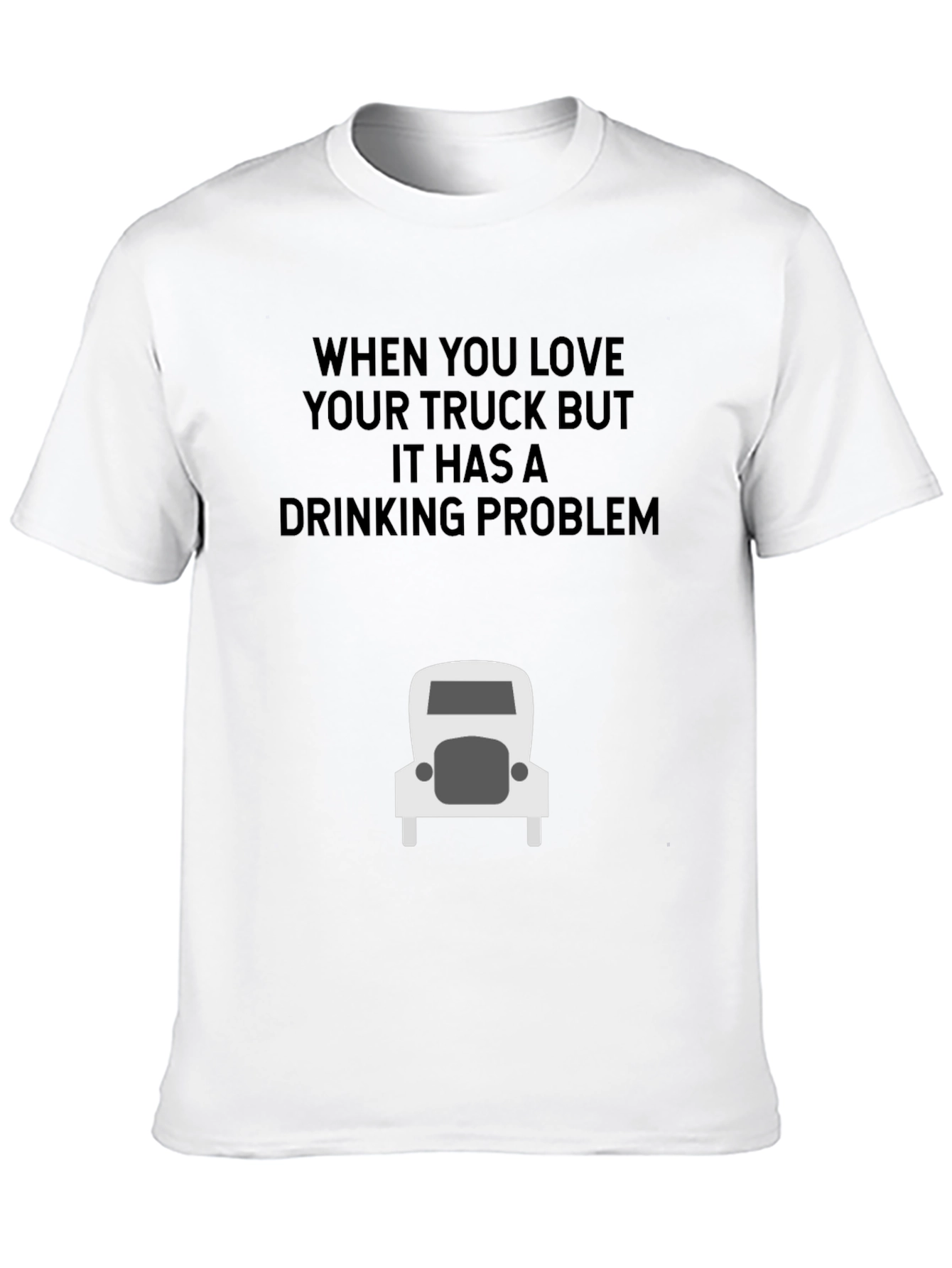 Camiseta Negra: Amo Mi Camión Bebedor