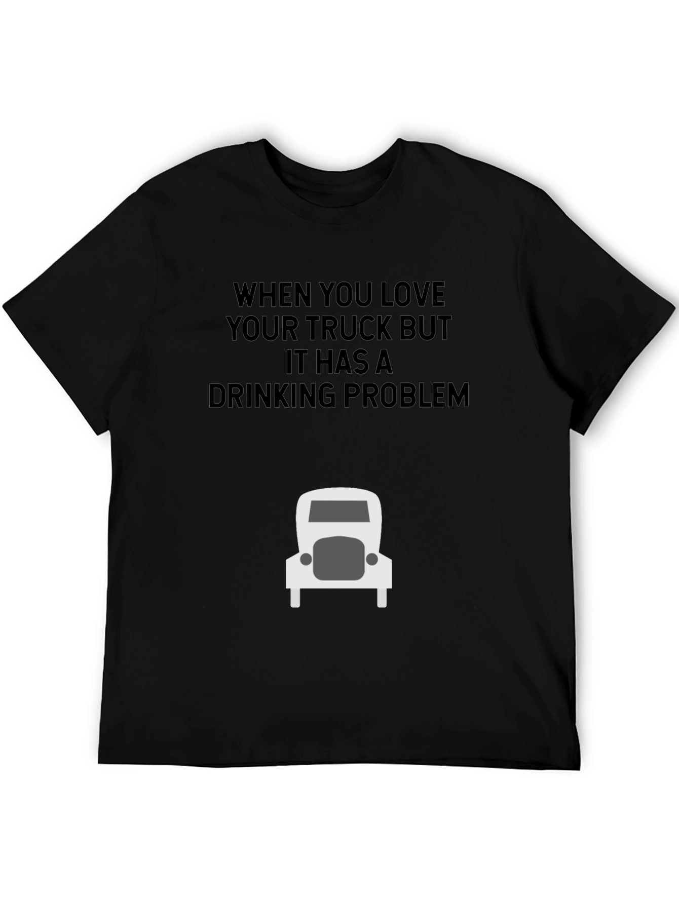 Camiseta Negra: Amo Mi Camión Bebedor
