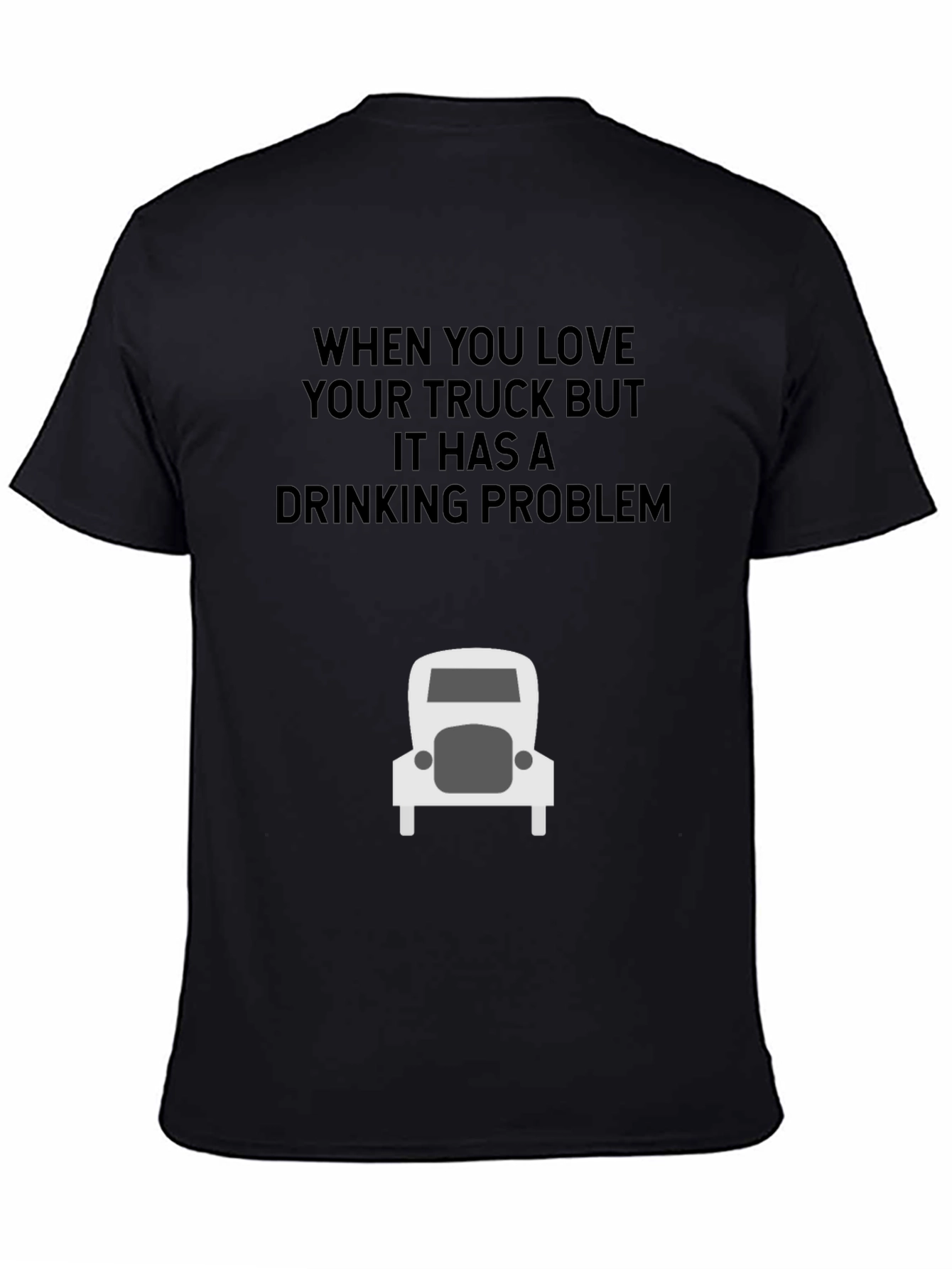 Camiseta Negra: Amo Mi Camión Bebedor