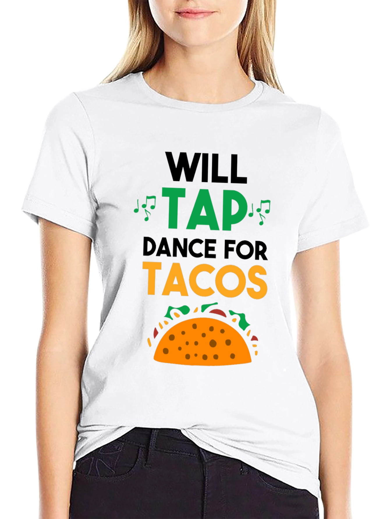 Camiseta Negra Tap Dance For Tacos