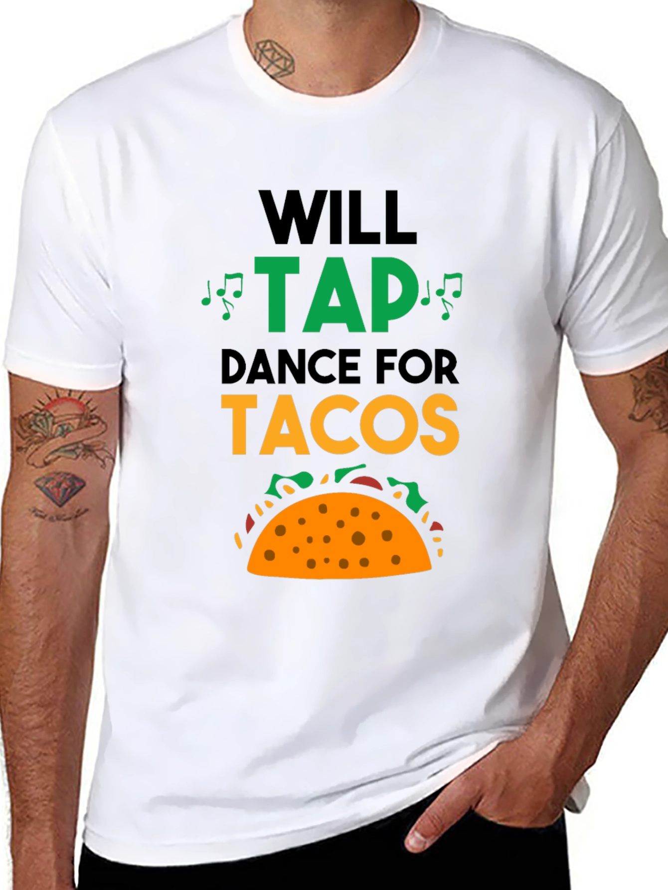 Camiseta Negra Tap Dance For Tacos