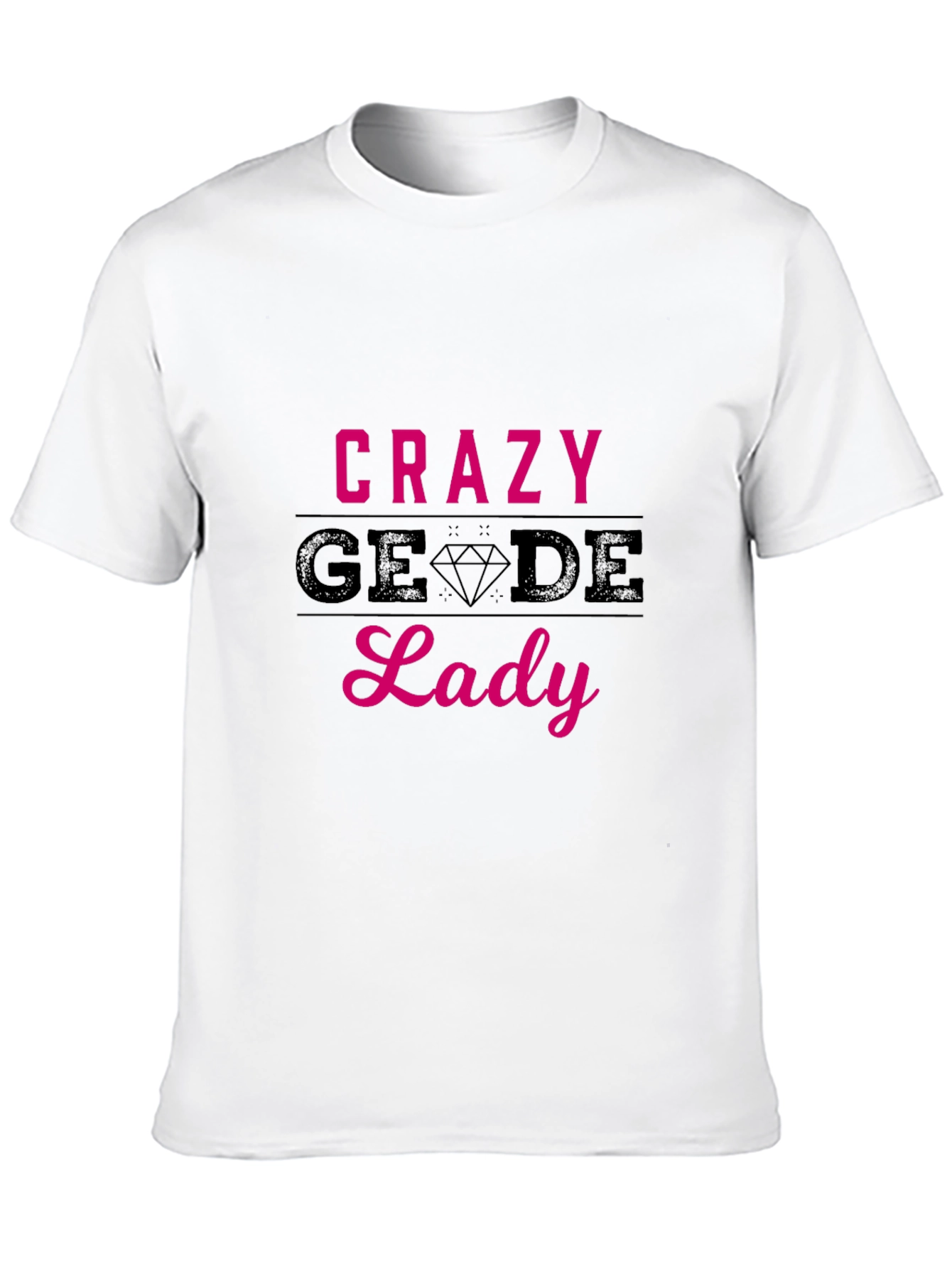Camiseta Negra Crazy Geode Lady