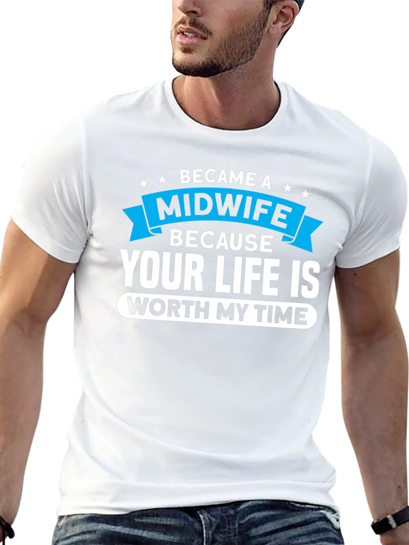 Camiseta Negra: Midwife - Tu Vida Vale Mi Tiempo