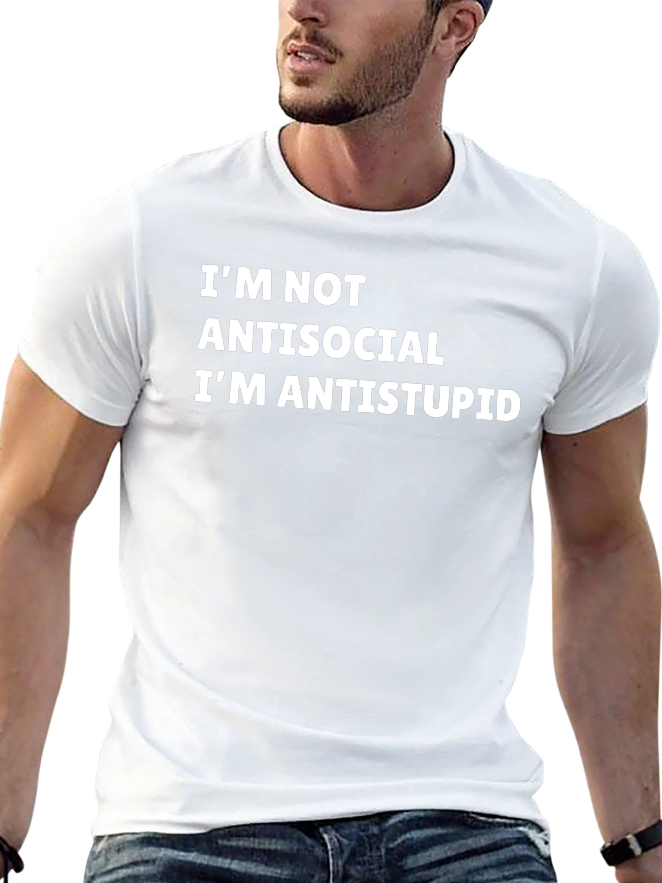 Camiseta Negra Anti-Estupidez