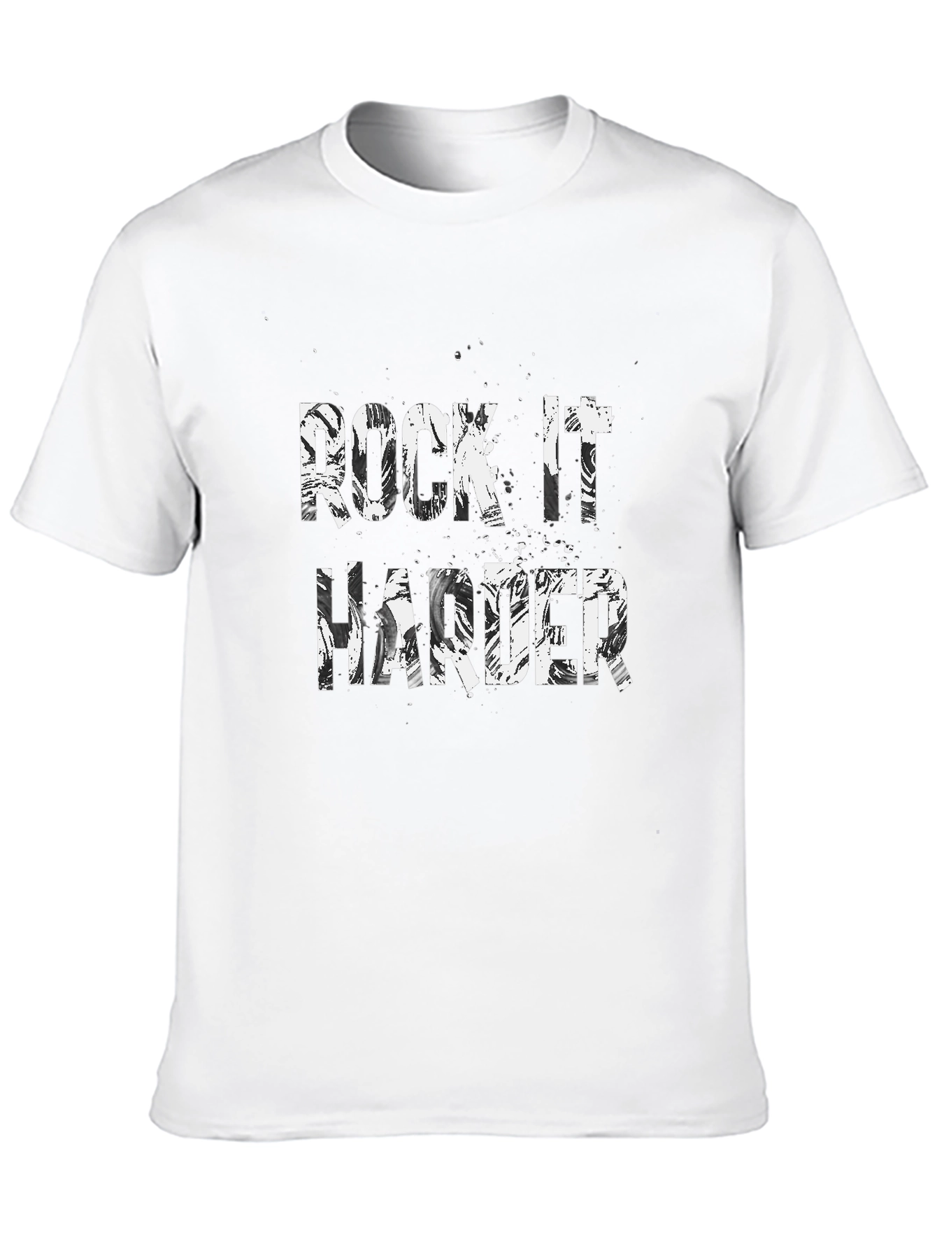Camiseta Negra Rock It Harder para Hombre