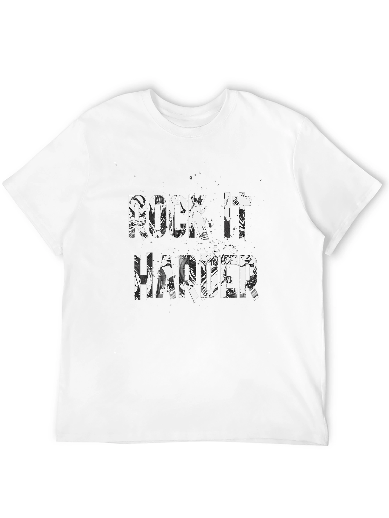 Camiseta Negra Rock It Harder para Hombre