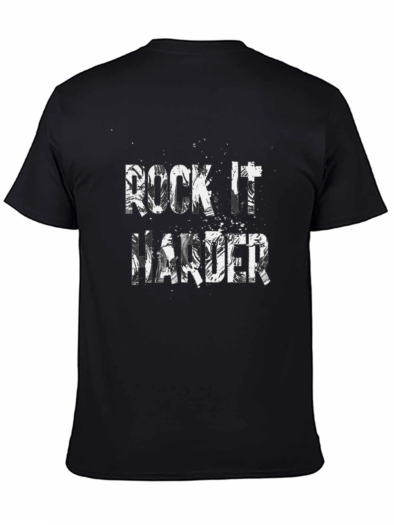 Camiseta Negra Rock It Harder para Hombre
