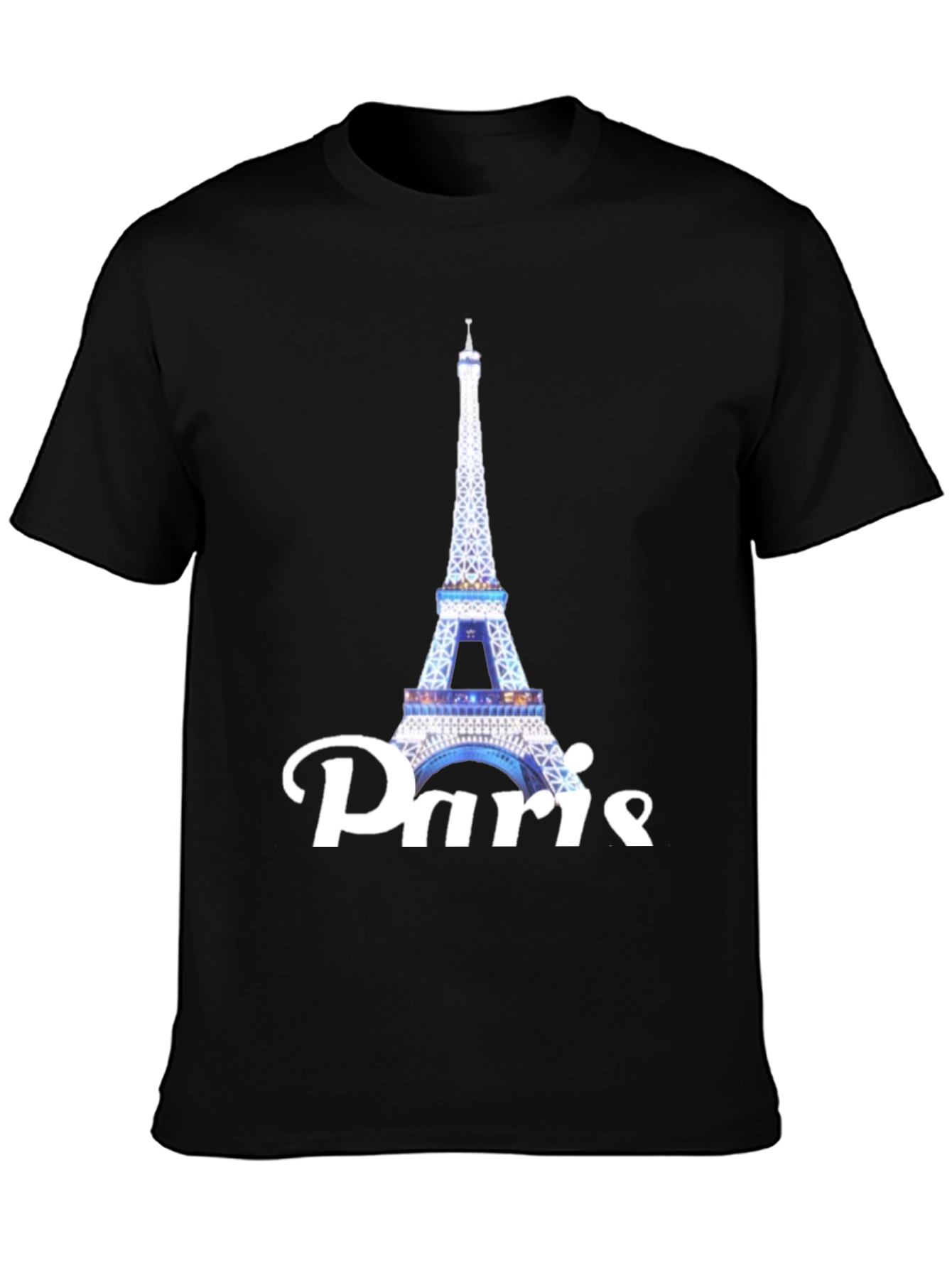 Camiseta Negra Torre Eiffel Paris