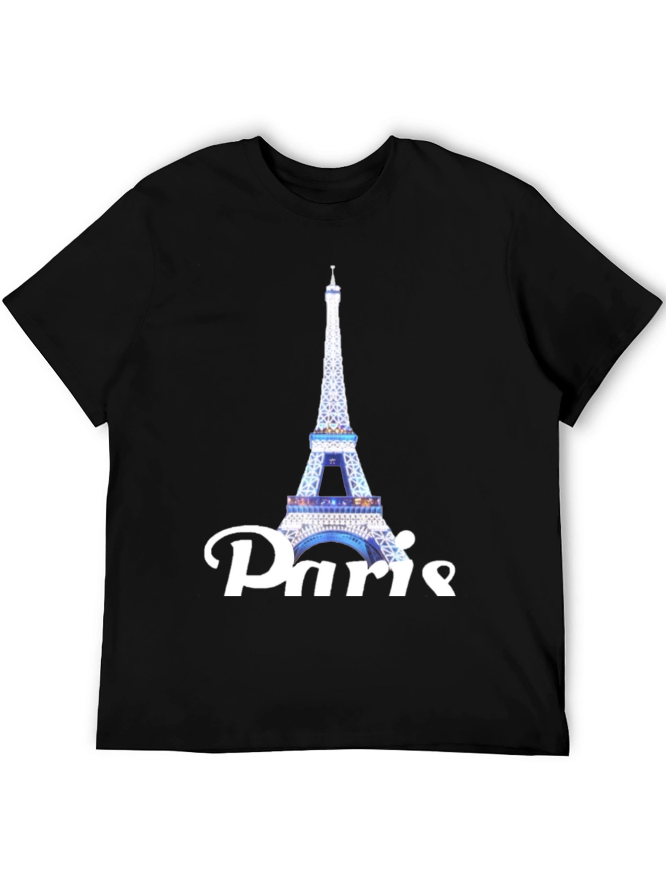 Camiseta Negra Torre Eiffel Paris