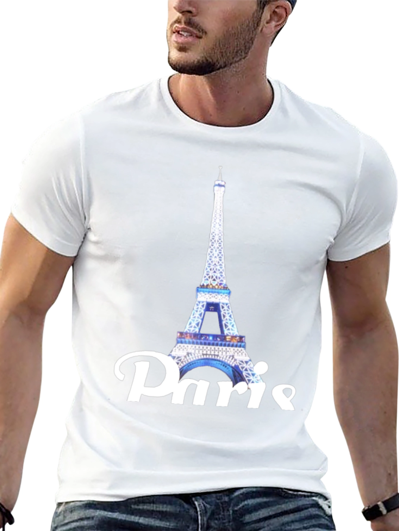 Camiseta Negra Torre Eiffel Paris