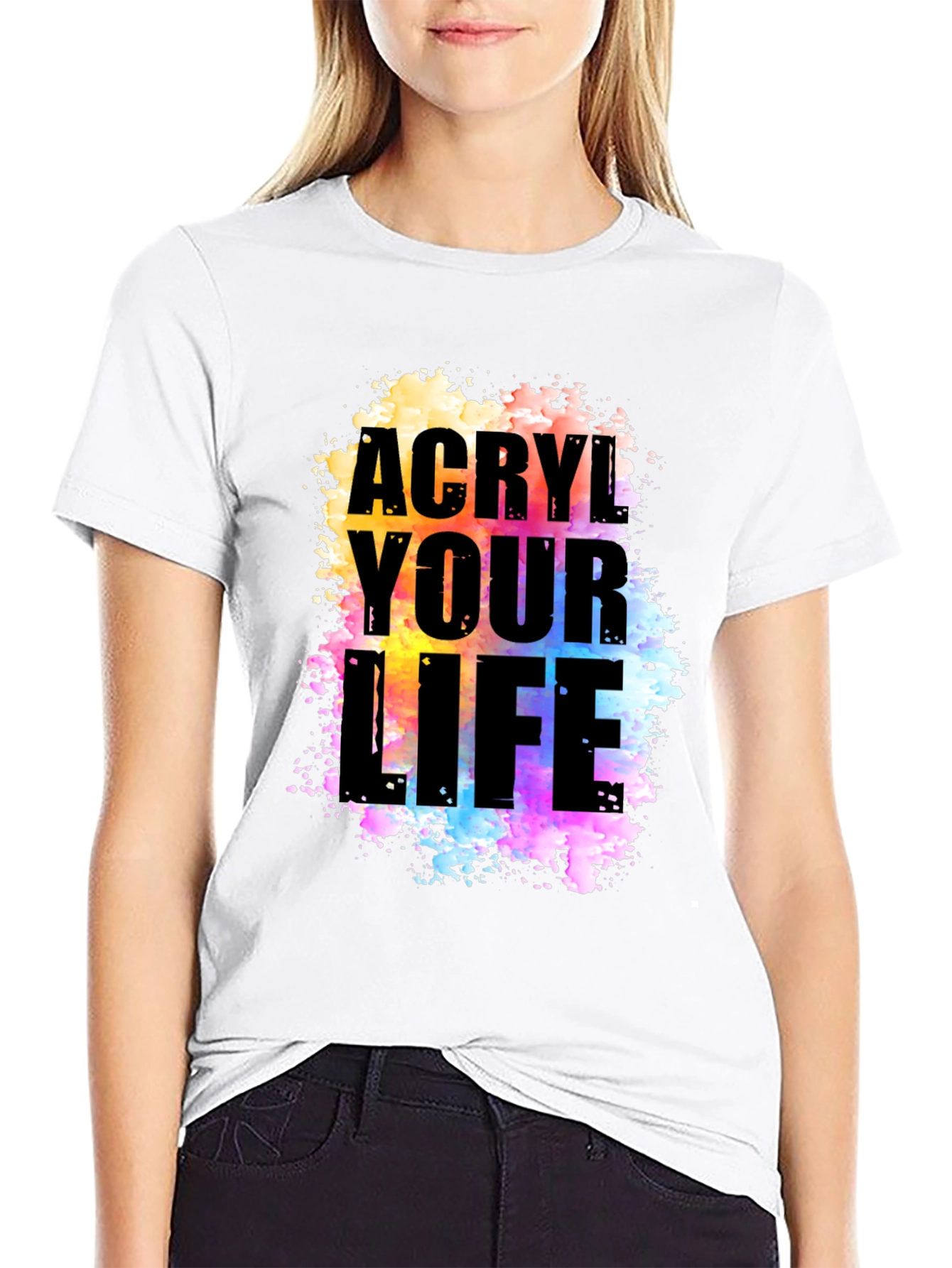Camiseta Negra Acryl Your Life Unisex