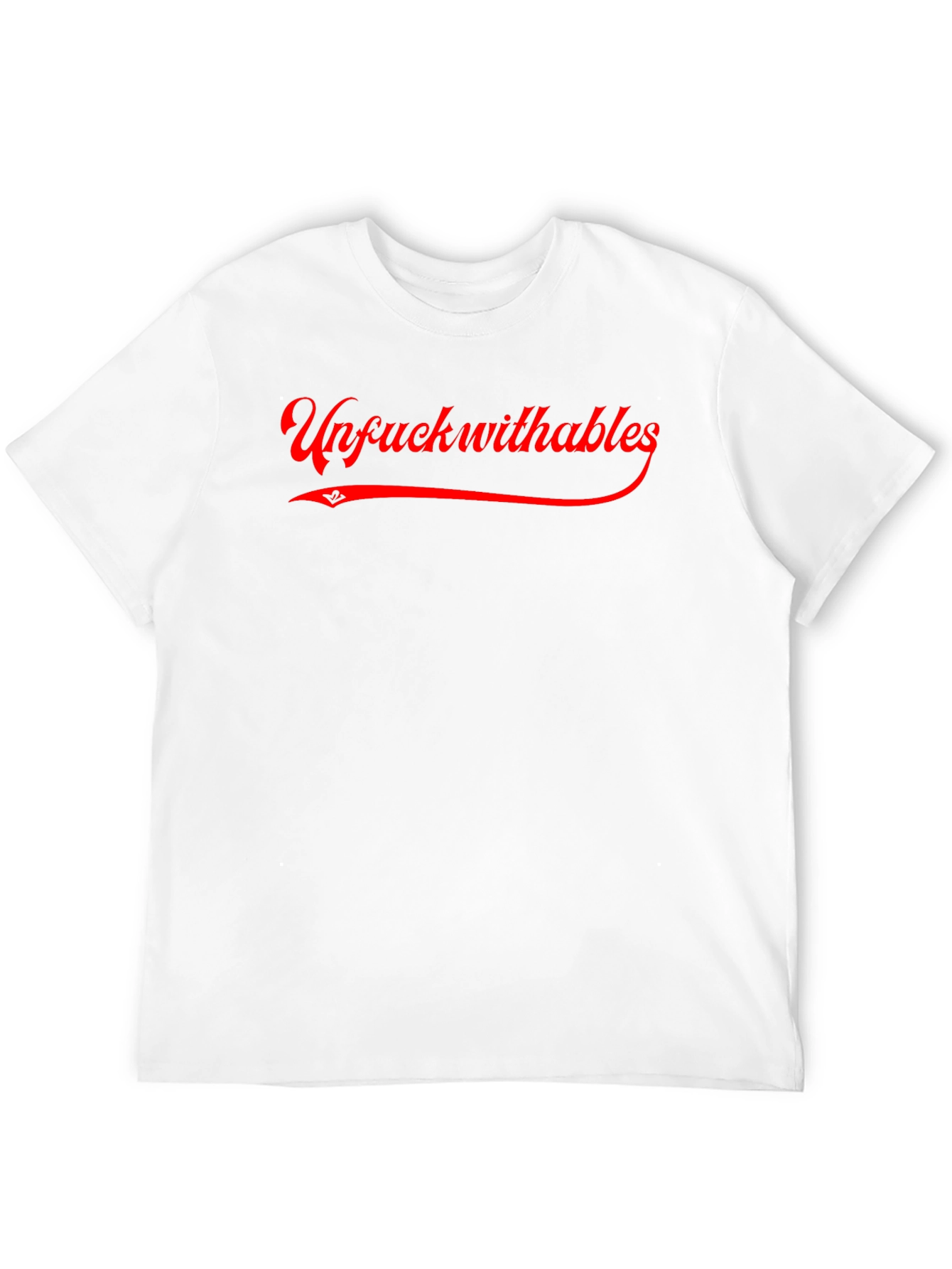 Camiseta Negra Unfuckwithables Roja Estilo Urbano