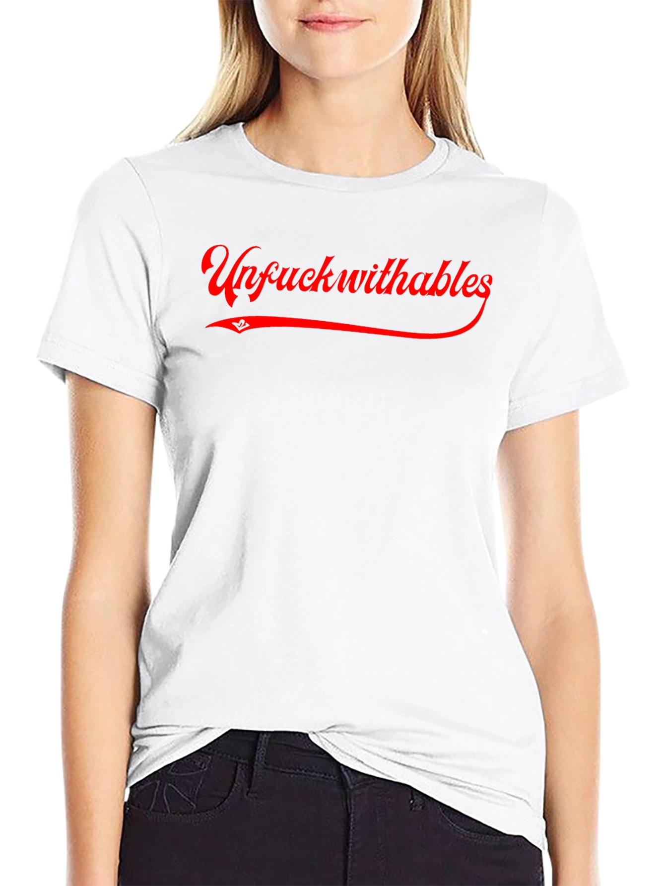 Camiseta Negra Unfuckwithables Roja Estilo Urbano