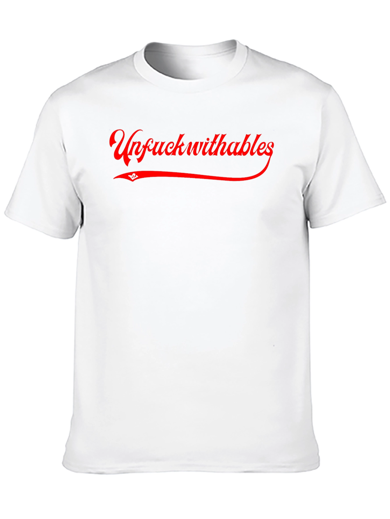 Camiseta Negra Unfuckwithables Roja Estilo Urbano