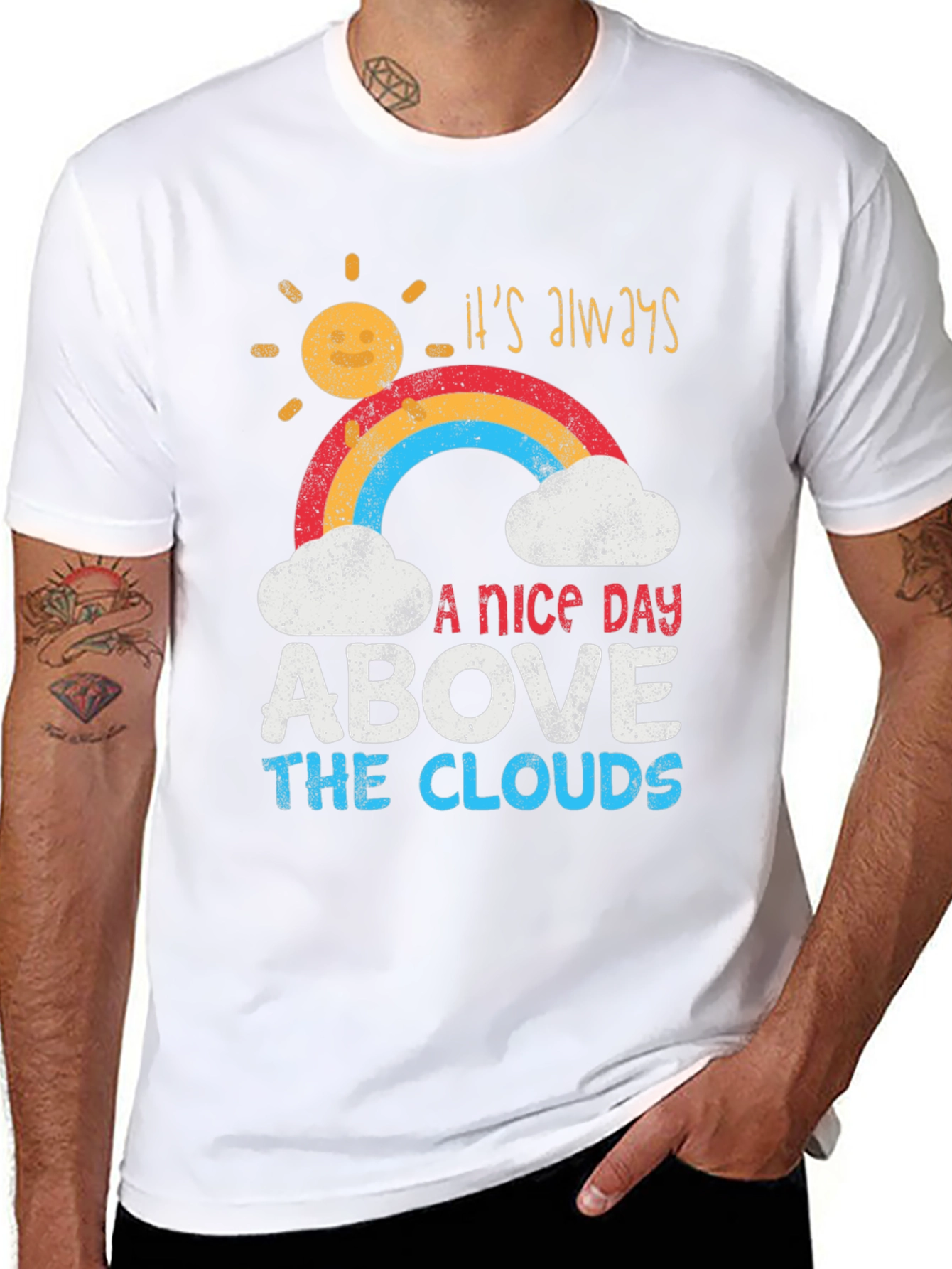 Camiseta Its Always A Nice Day Above The Clouds