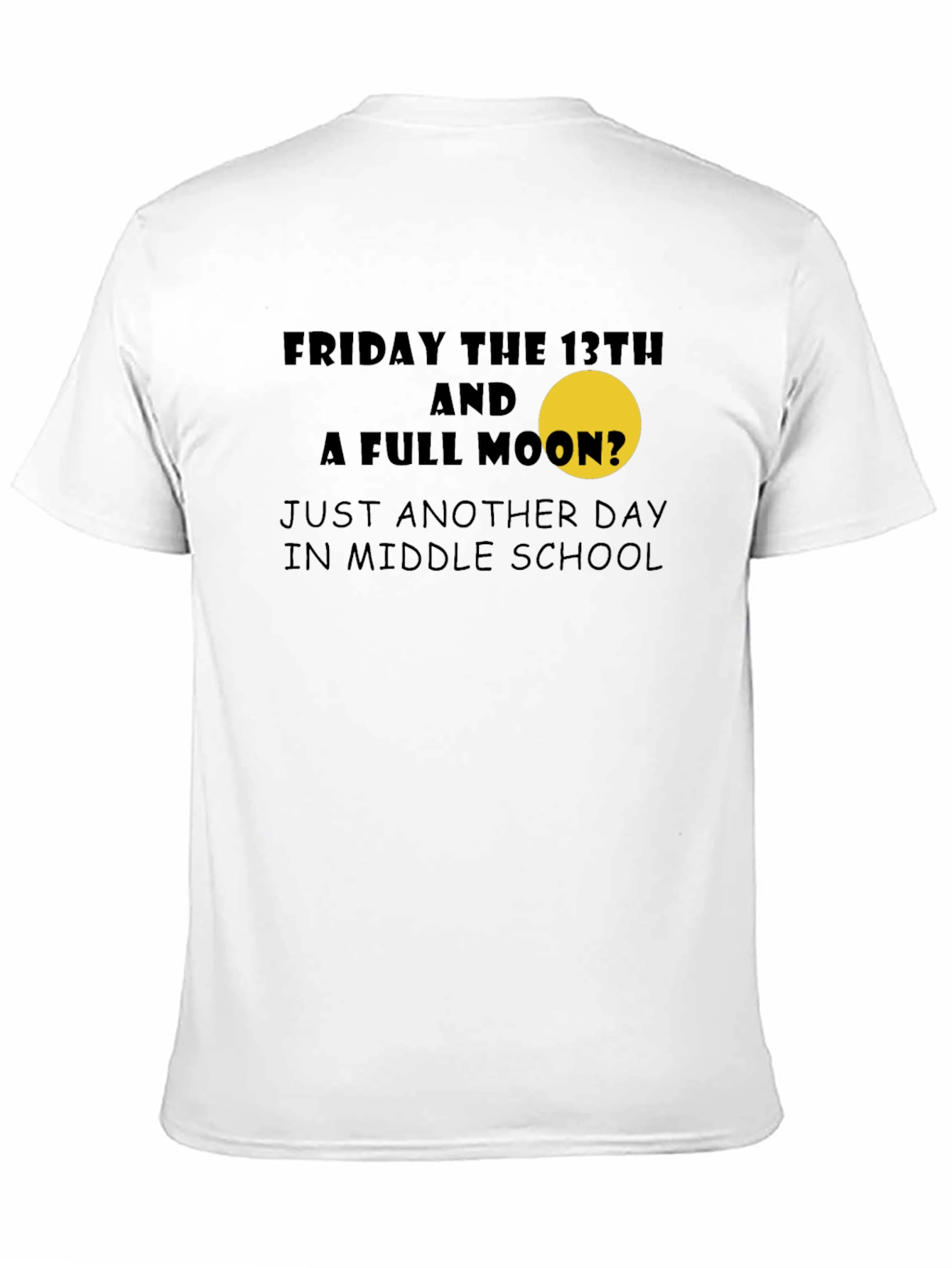 Camiseta Negra: Viernes 13 y Luna Llena