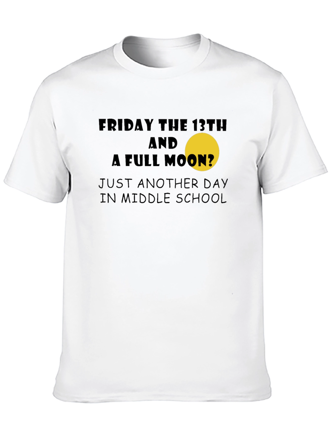Camiseta Negra: Viernes 13 y Luna Llena
