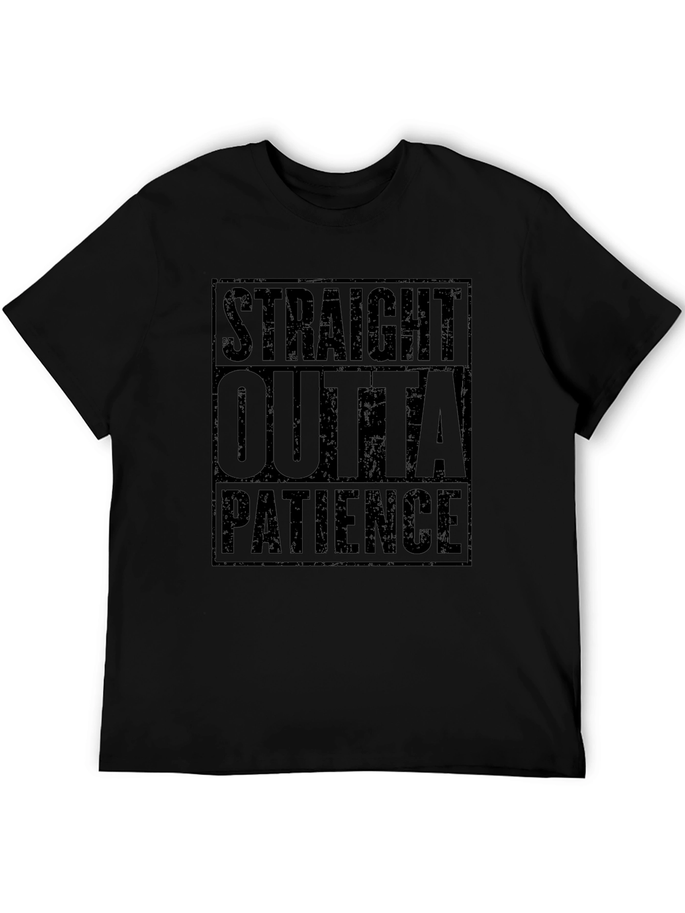Camiseta Negra Straight Outta Patience
